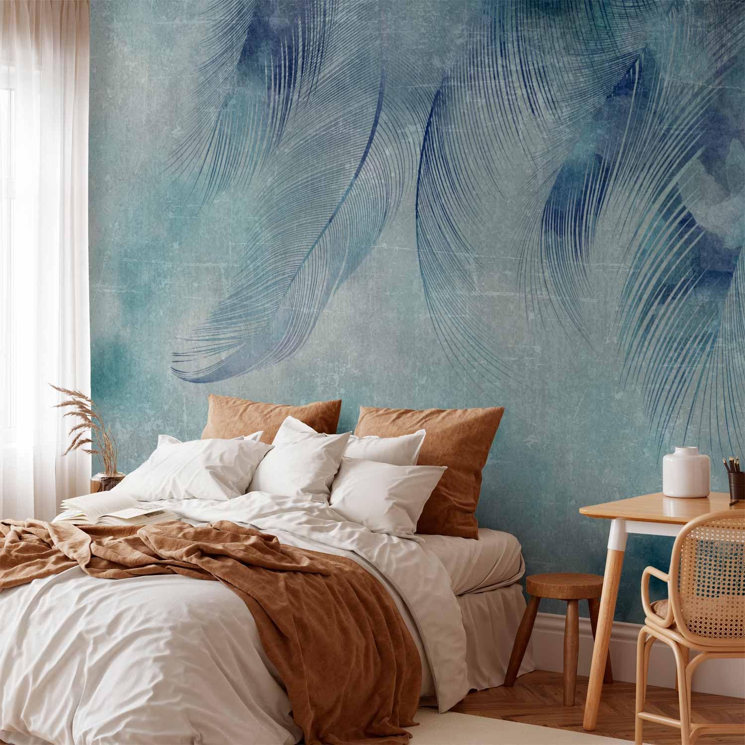 murando - Carta da parati Foglie 400x280 cm Fotomurali in TNT Murale alla moda Decorazione da Muro XXL Poster Gigante Design Cameretta Carta per Pareti Soggiorno Edera Natura as painted b-A-0875-a-a