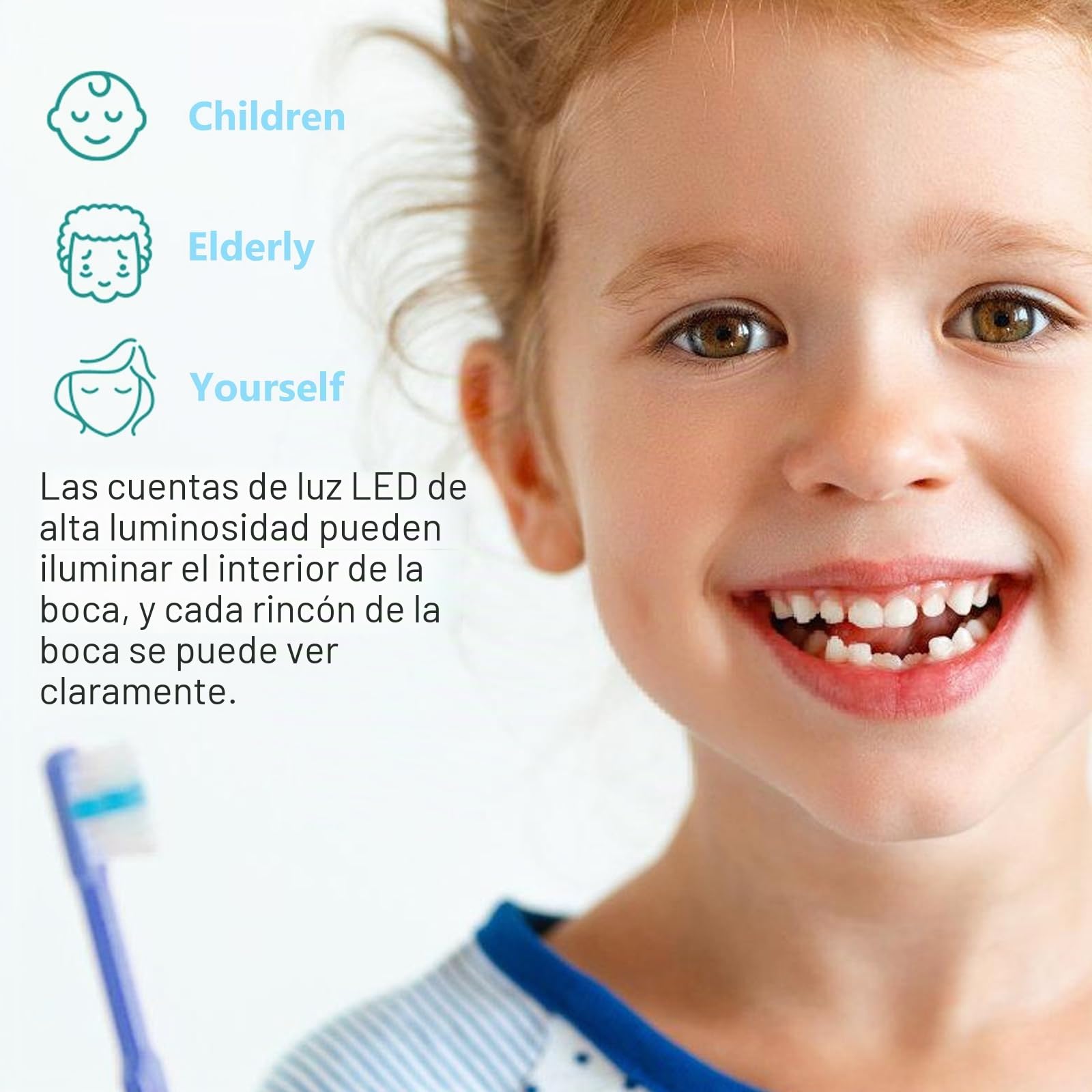 Endoscopio: cámara oral HD de 640 x 480p, cámara intraoral con 6 luces LED, espejo dental compatible con Android, vídeo de inspección de dientes de animales para personas y mascotas, Plug and Play