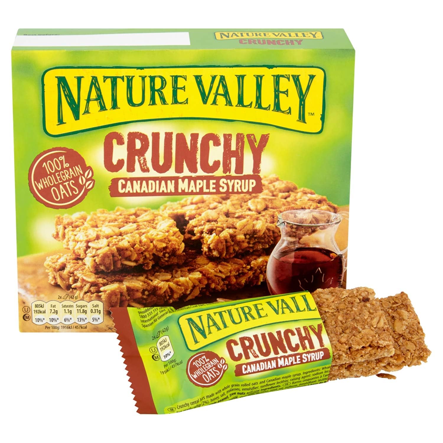Natures Valleys Crunchy Granola Bar Canadian Maple Syrup (Pack of 2), 210g Each (Imported) - Image 5 thumbnail