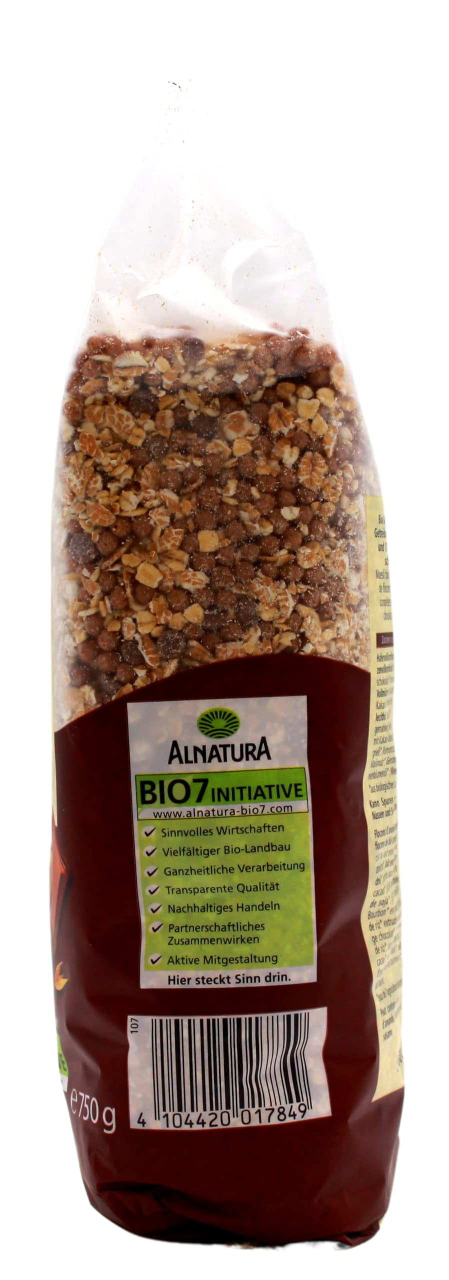 Alnatura Bio Schoko Müsli mit Vollmilchschokolade, 8er Pack (8 x 750g)