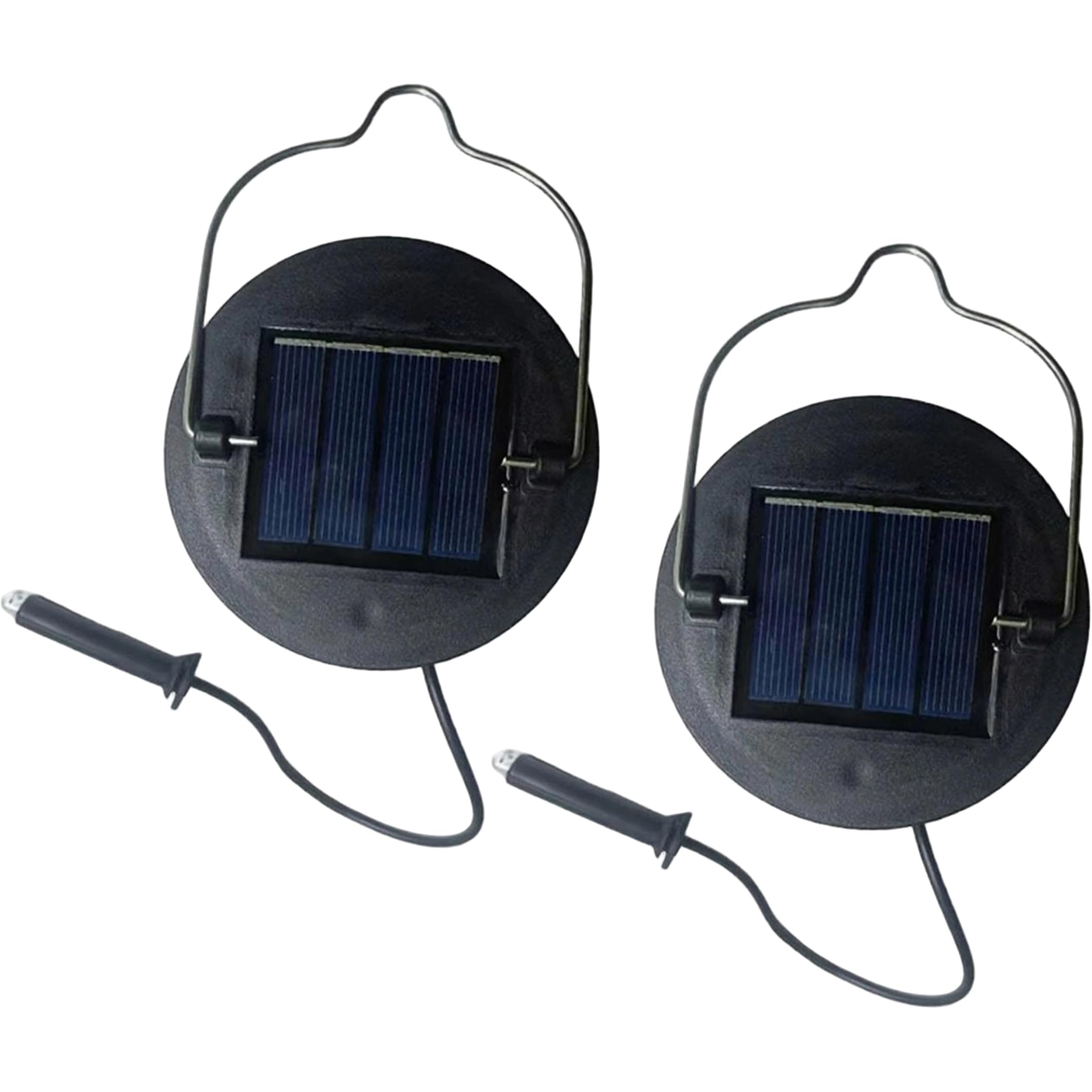 Solar Light Replacement Top, 2 Pack Solar Replacement Lights for Lanterns, Warm White LED Lights, Outdoor Hanging Lantern Accessories