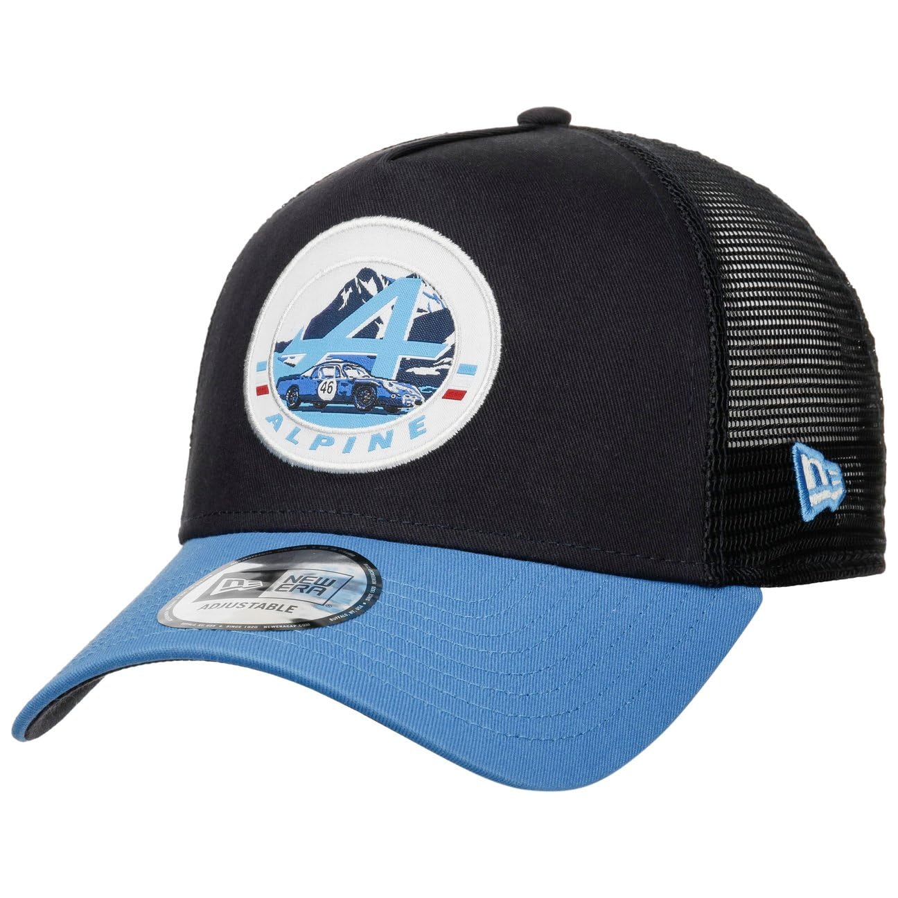 New Era 9Forty LM Patch EF Trucker CapEra Women/Men - Cap Baseball mesh Snapback, with Peak, Peak Spring-Summer Summer - One Size Blue