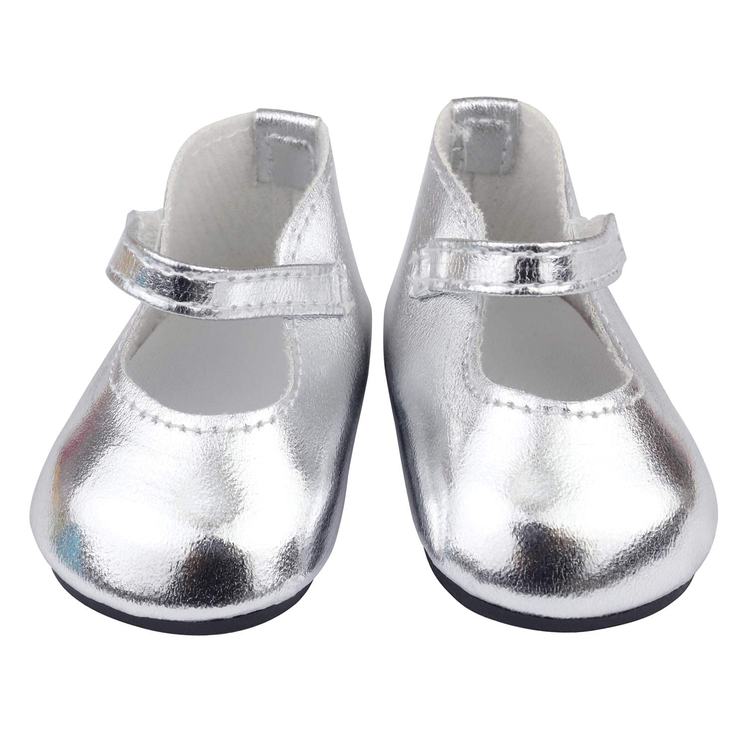 Los accesorios para muñecas de 18 pulgadas incluyen 9 pares de zapatos de estilo aleatorio para muñecas de 18 pulgadas, incluyendo botas de nieve, zapatos de cuero, sandalias, pantuflas 8
