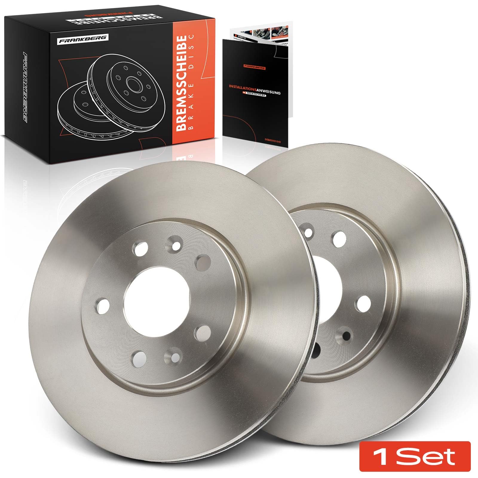 Frankberg 2 discos de freno delanteros ventilados ⌀296 mm 4204211800 | Compatible con: C.a.p.t.u.r II HF, M.e.g.a.n.e IV Hatchback B9A/M/N, K.a.n.g.o.o III Furgoneta/Monovolumen