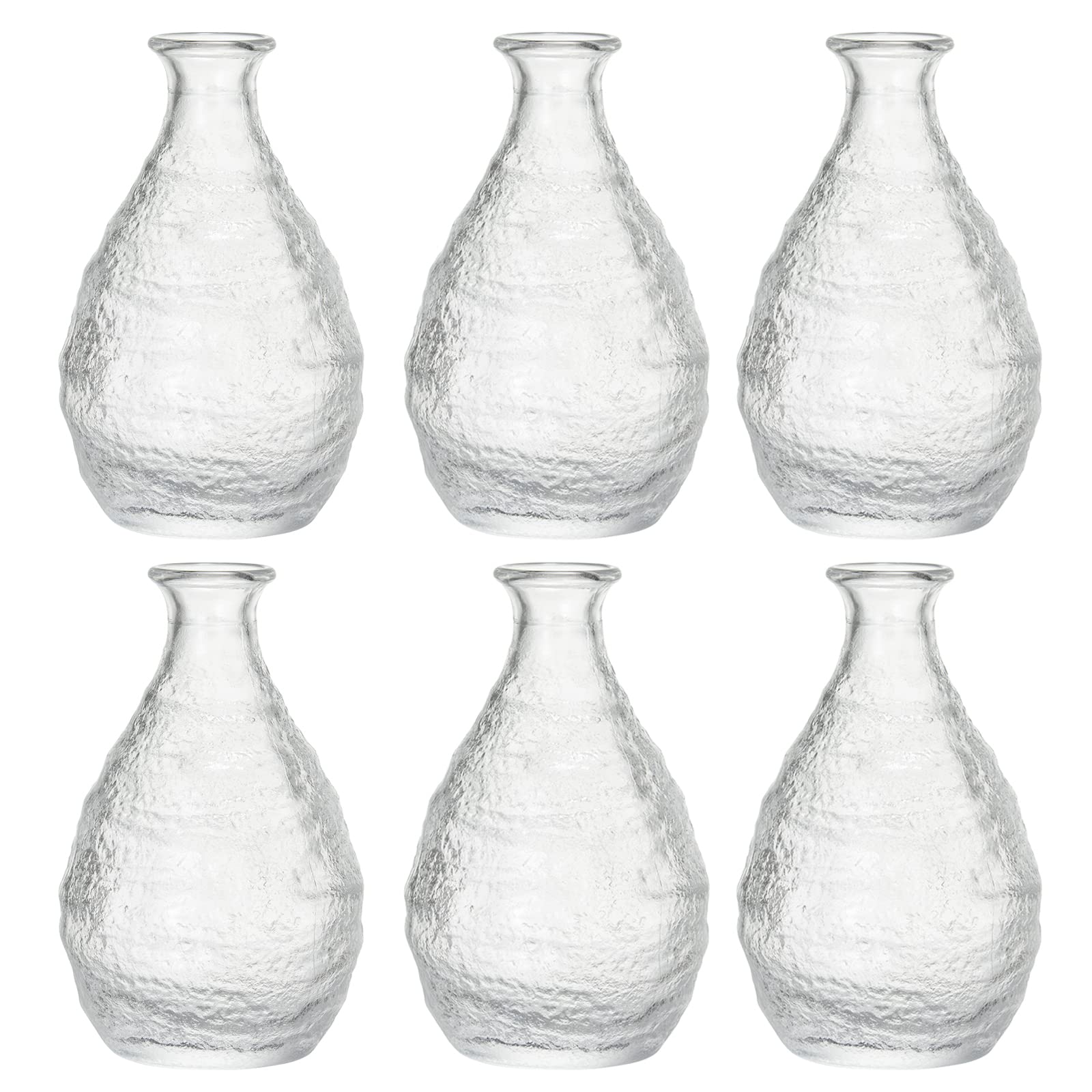 ???????? Toyo Sasaki Glass WA-168 Sake Cup/Tokkuri Made in Japan Clear Approx. 12.5 fl oz (370 ml) 6 Pcs