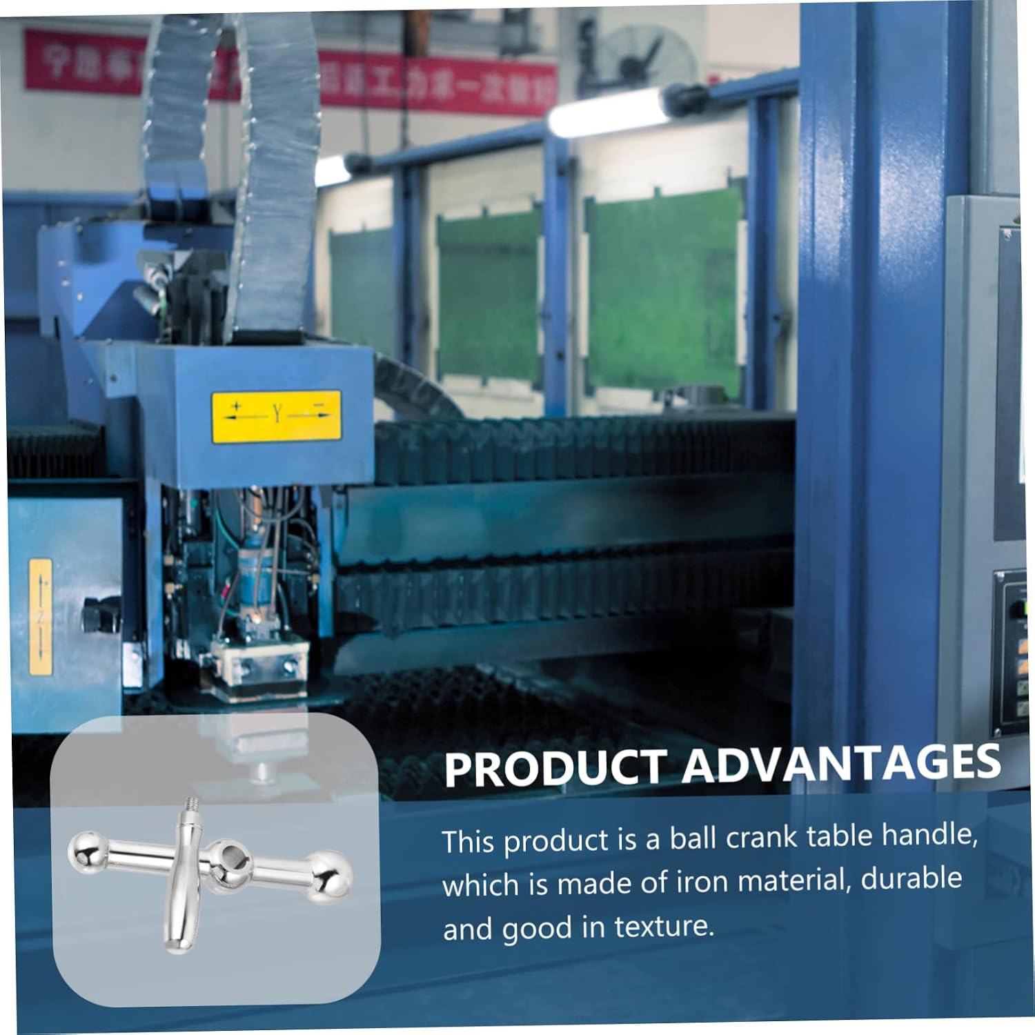 1Pc Three Ball Crank Handle for Milling Machine Table Practical Replacement Accessory for Equipment Maintenance Fit and Easy Installation