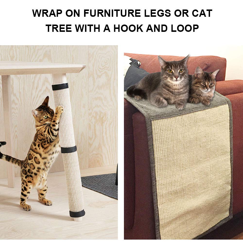 Amazon | Steppiano 猫 爪とぎ 麻 爪とぎマット 爪とぎ 防止シート 爪