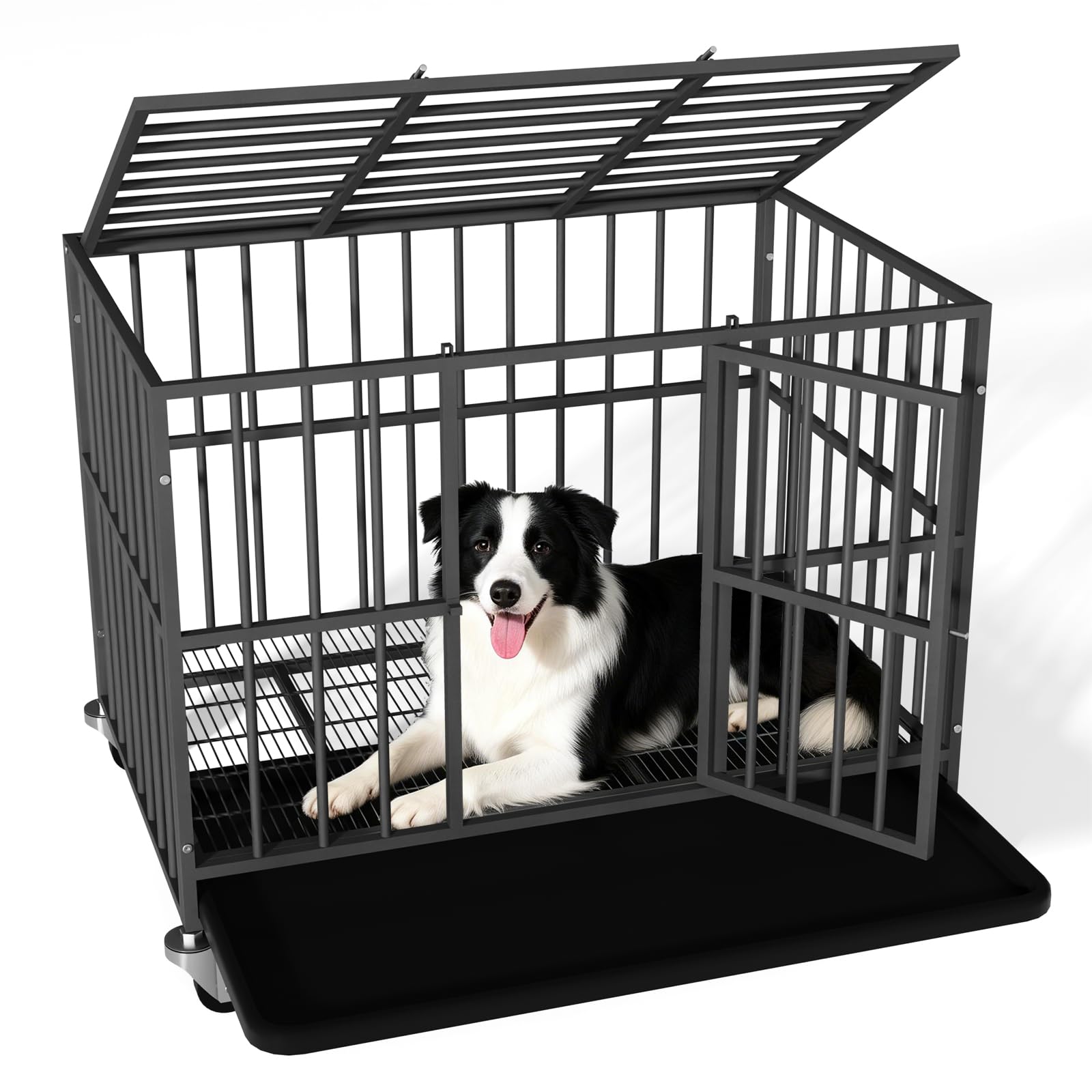 Ironovacage 38 inch Heavy Duty Dog Crate