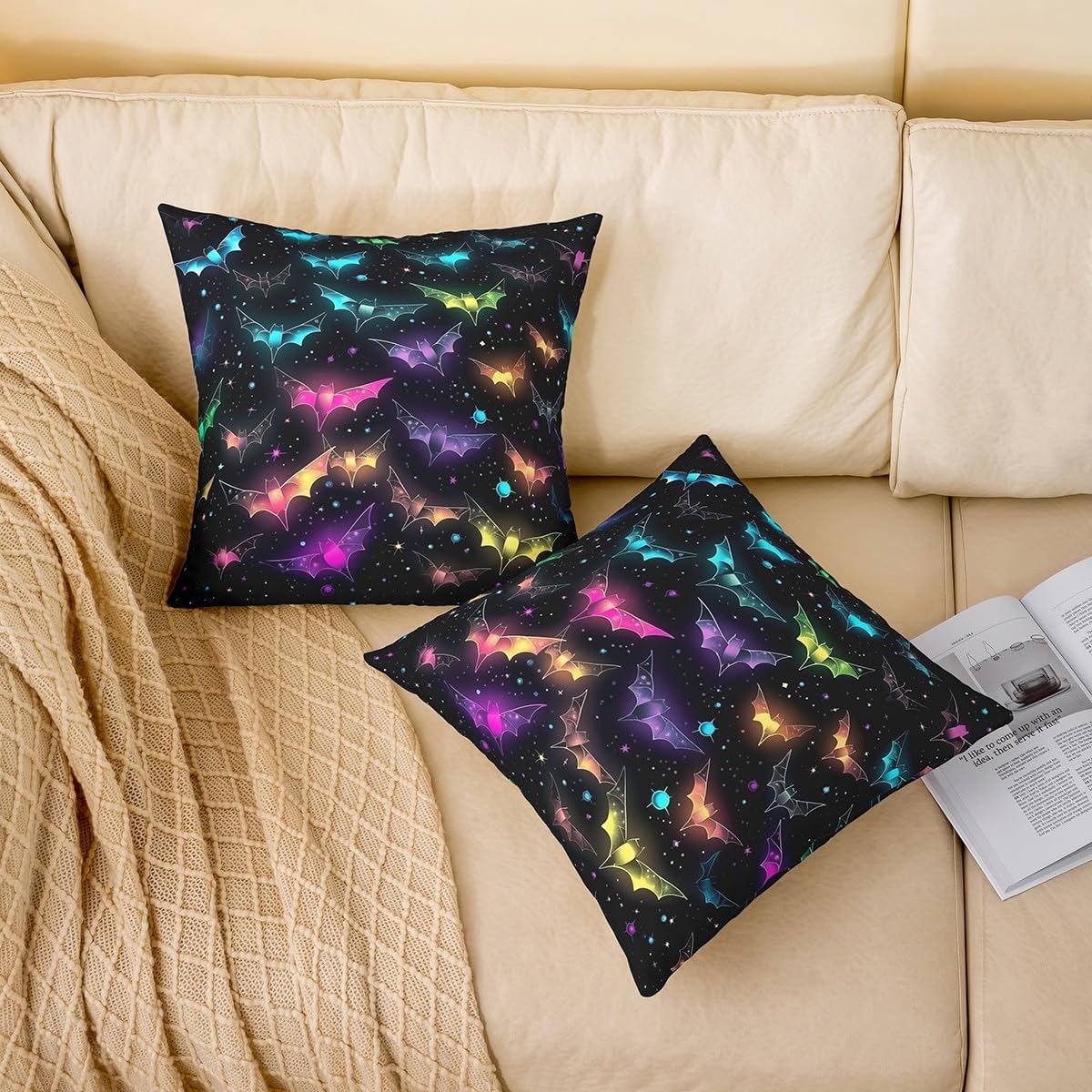 Bats Animal Throw Pillow Cover 20