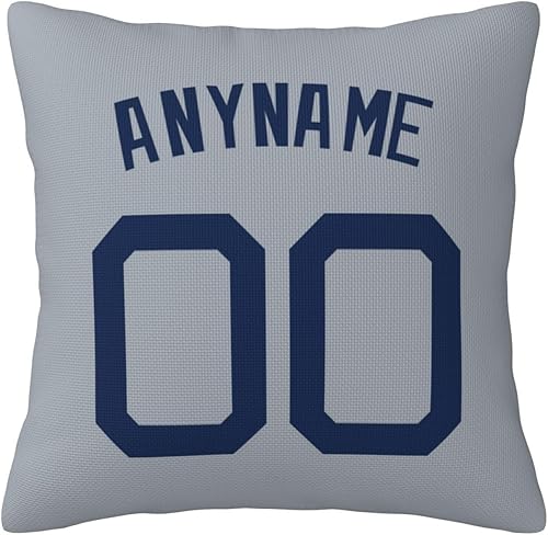 Miniatura 8 de Funda de almohada personalizada personaliza cualquier nombre y número, regalo de béisbol personalizado para hombres y mujeres, funda de almohada