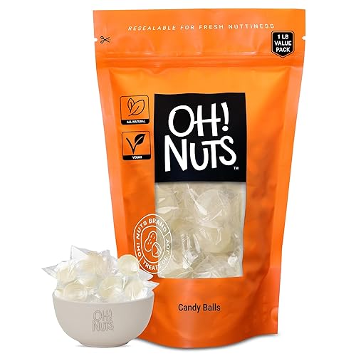 Miniatura 9 de Oh Nuts Bolas de caramelo  Bolsa a granel de 1 libra  Dulces duros antiguos de moda confitería dulce de frutas mixtas  Envuelto individualmente para