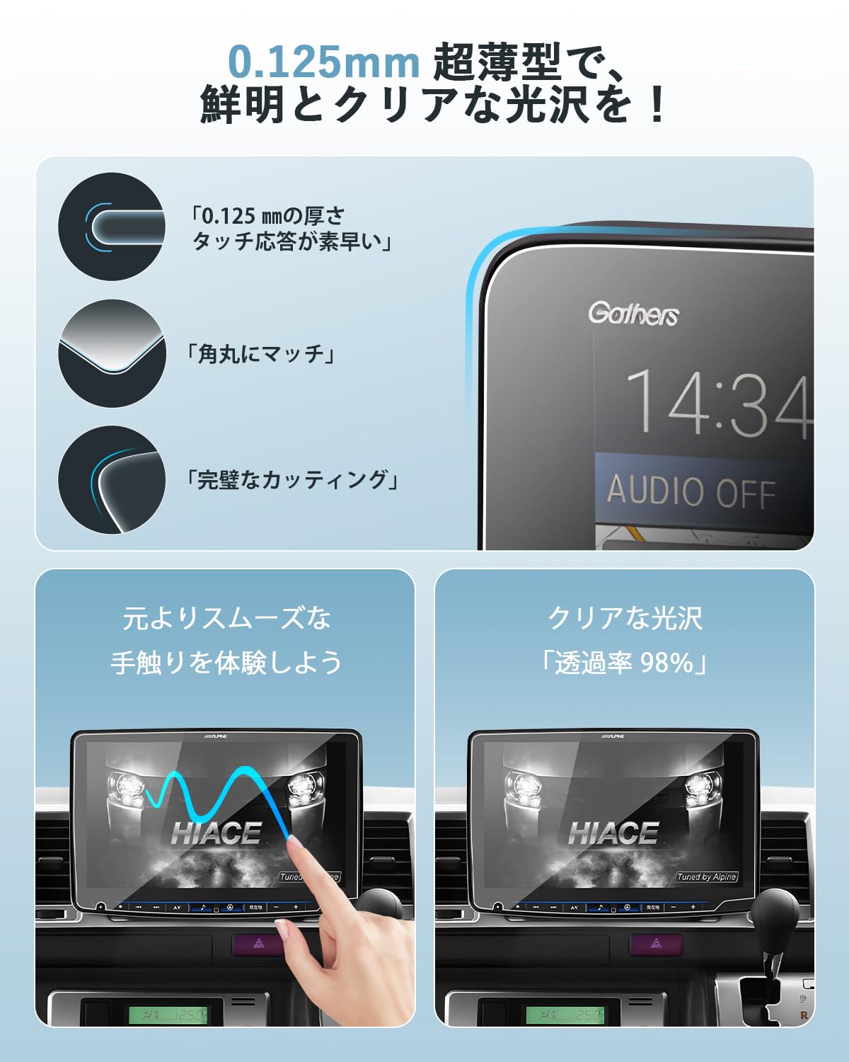 Amazon.co.jp: SKTU ナノ フィルム【アルパイン ビッグX11 XF11NX