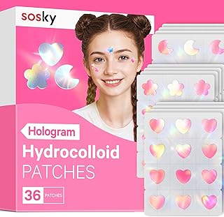 Sosky Parches holográficos para espinillas pa...