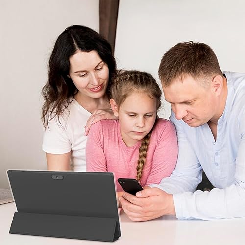 Miniatura 4 de Tablet Android 15, 10 pulgadas 8 GB RAM+64 GB ROM+1 TB Expand, procesador de cuatro núcleos de 1.8 GHz, tabletas 2 en 1 con tecladoratónestuchelápiz