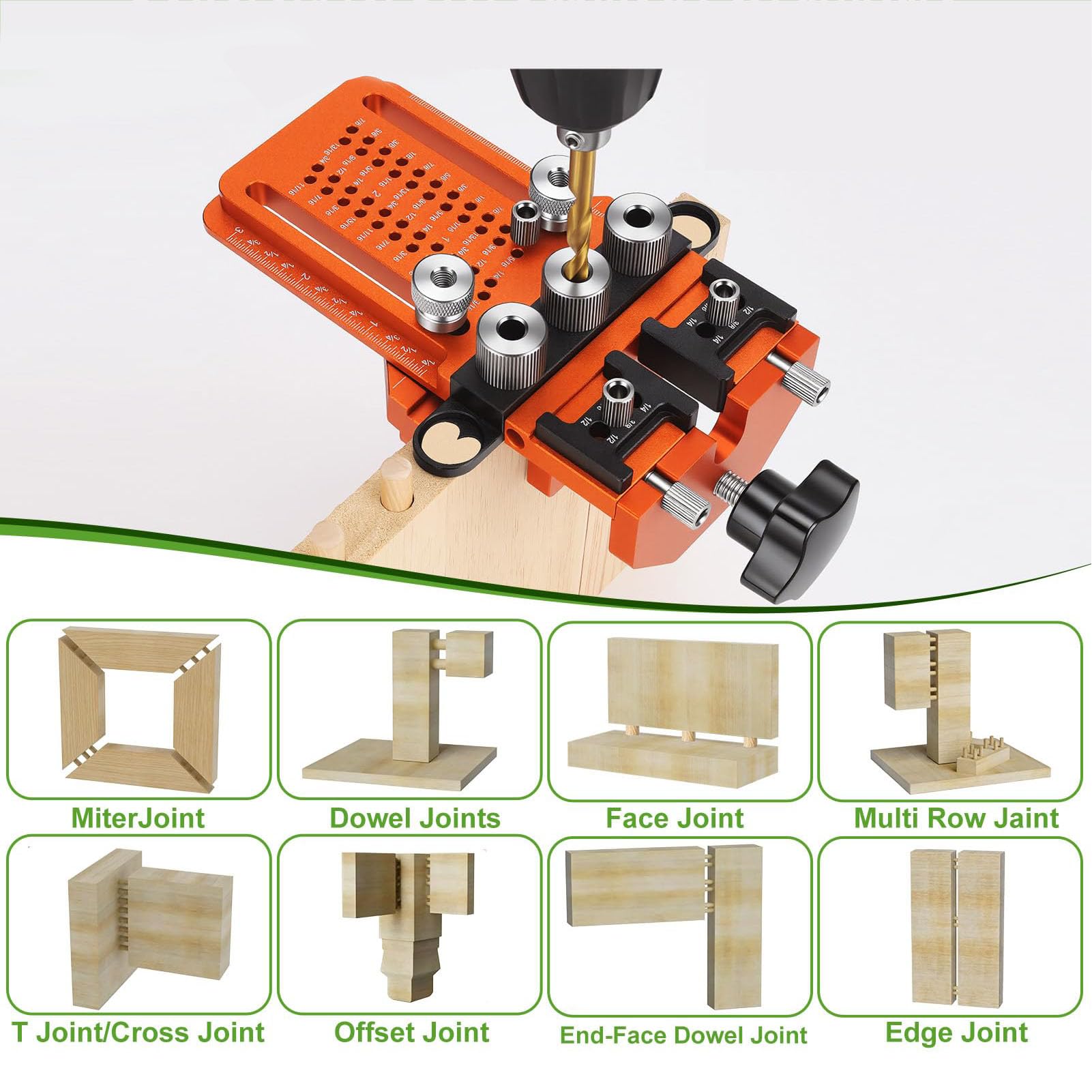 Akozon Kit de Gabarit de Cheville avec Système de Serrage