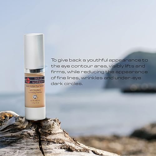 Miniatura 3 de Geir Ness Skin of Norway - Suero multiacción para ojos, Cloudberry y péptidos reafirmantes, ilumina las ojeras, para ojos cansados e hinchados