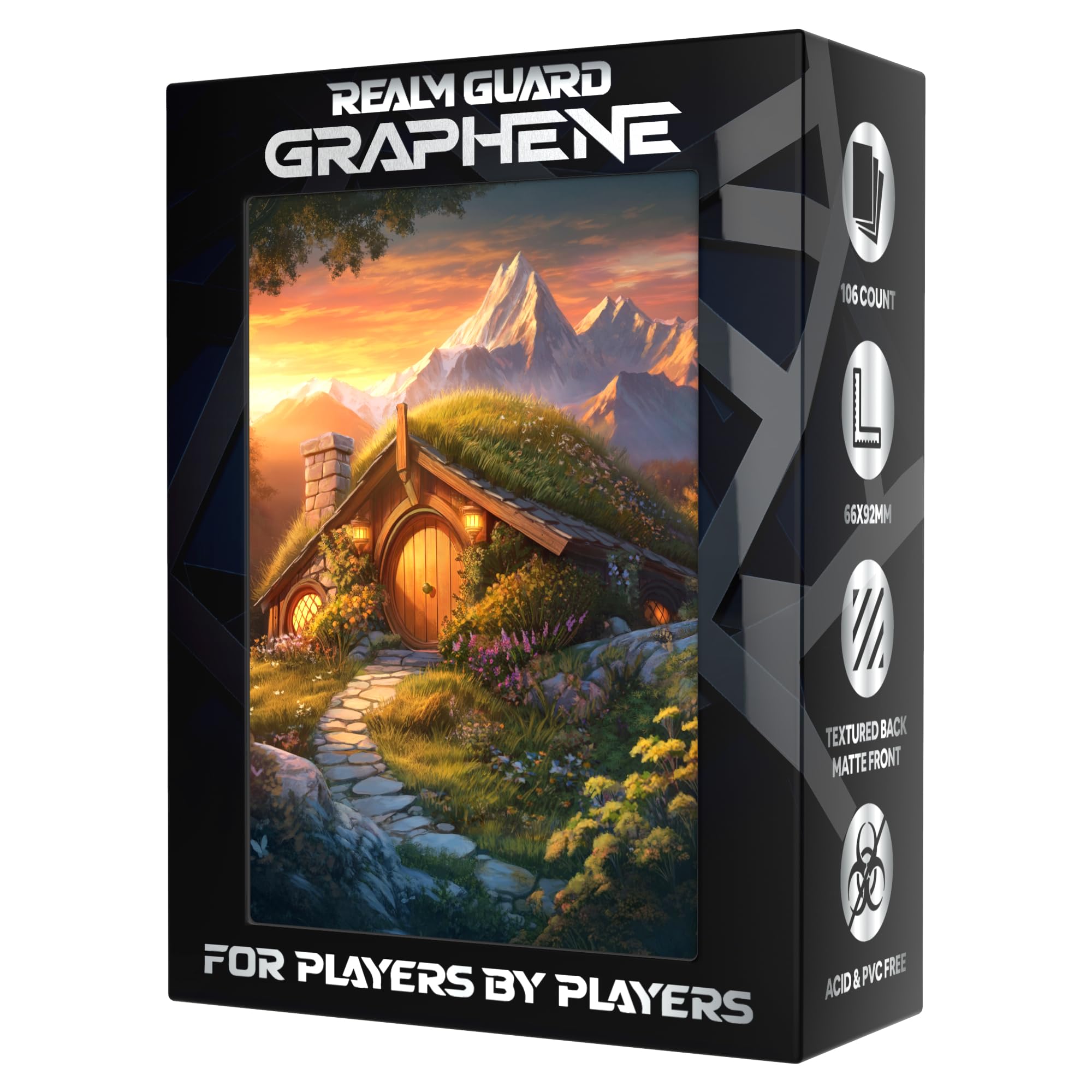 Graphene -100ct Textured Matte TCG/MTG Art Sleeves (Halfling Tranquility)