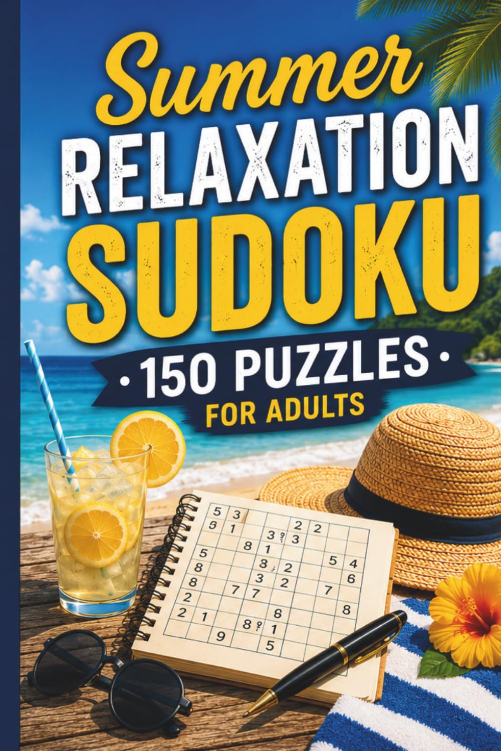 Sudoku: Summer Relaxation: Thoughtful Puzzle Challenge Book for Adult Solvers