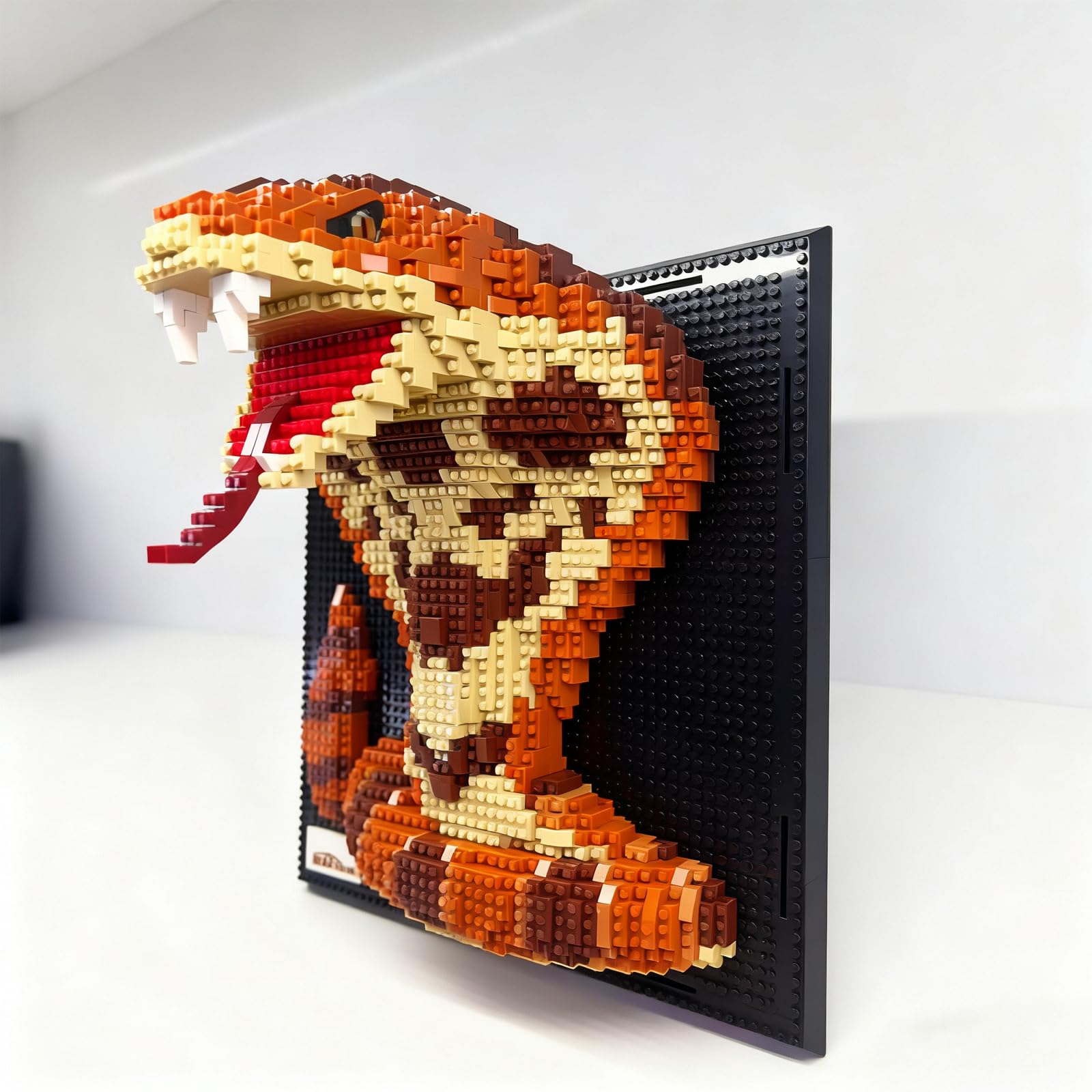 Fuleying Juego de construcción de minibloques de construcción de serpiente, bloques de construcción 3D, diseño de animales, micro bloques de construcción para la oficina en casa, regalo creativo para