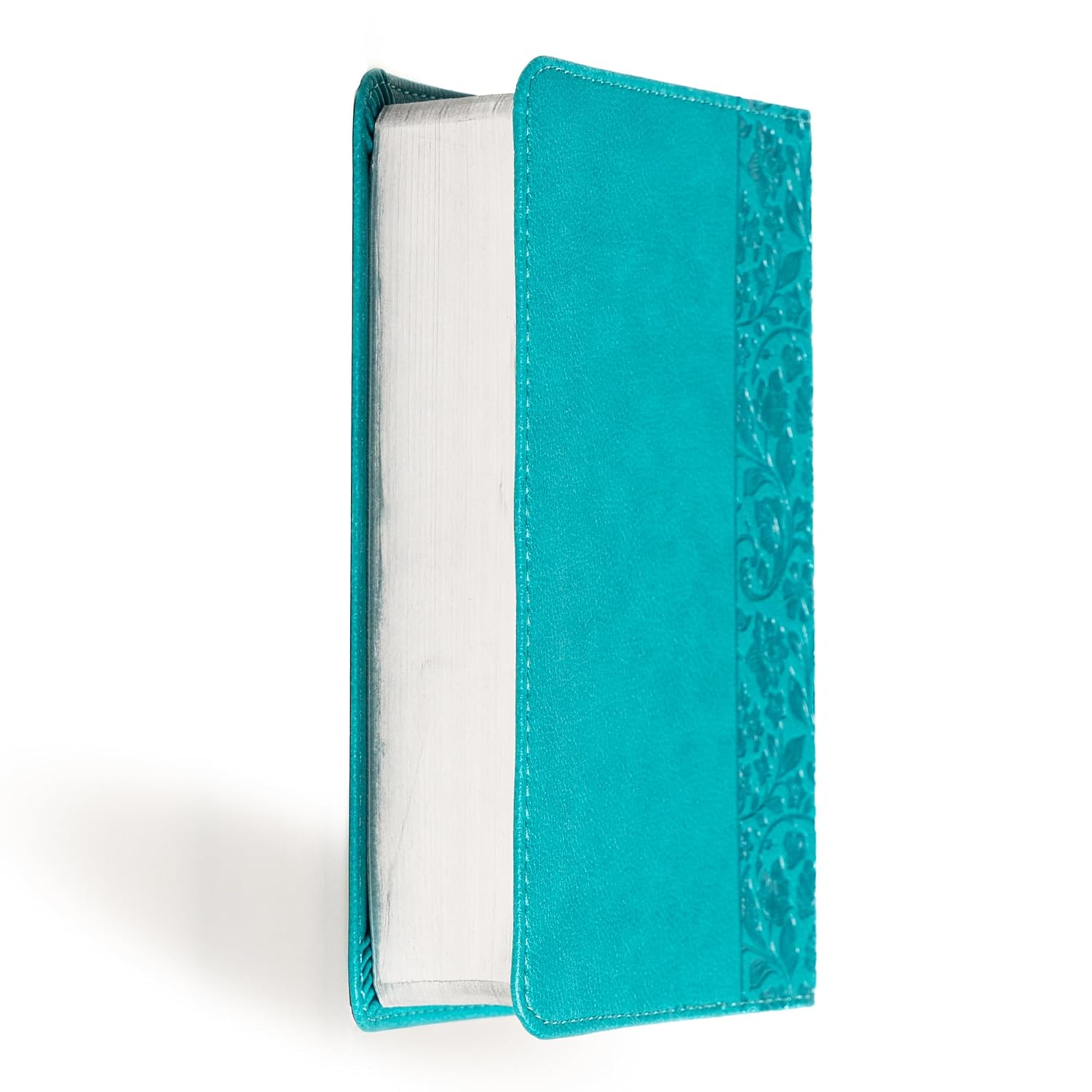 NASB Large Print Compact Reference Bible, Teal LeatherTouch, Red Letter, Presentation Page, Cross-References, Full-Color Maps, Easy-to-Read Bible Karmina Type
