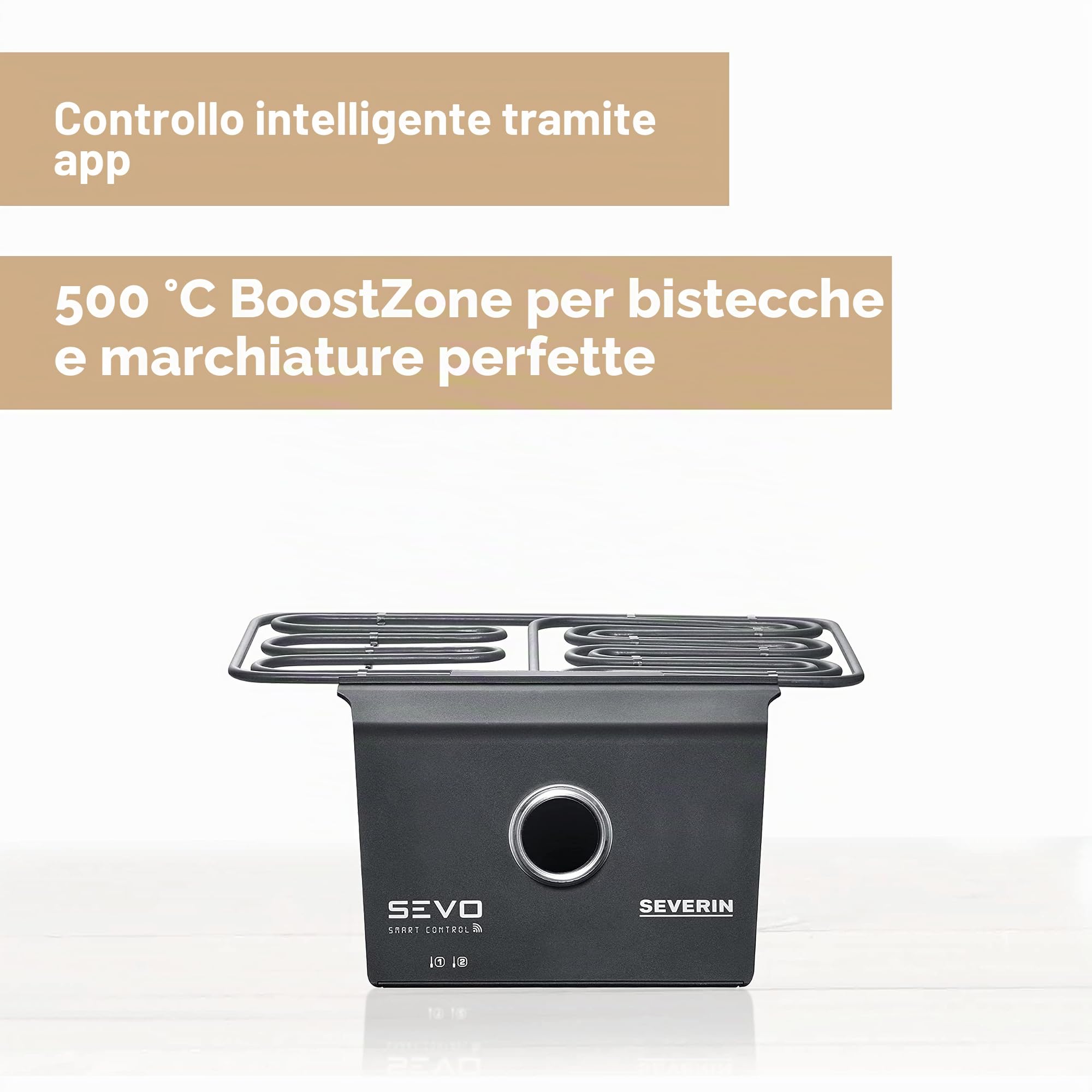 SEVERIN SEVO SMART CONTROL - Kit di aggiornamento per barbecue elettrico SEVO, modulo intelligente per barbecue con controllo app e display OLED, per barbecue con opzione di cottura lenta, nero, ad