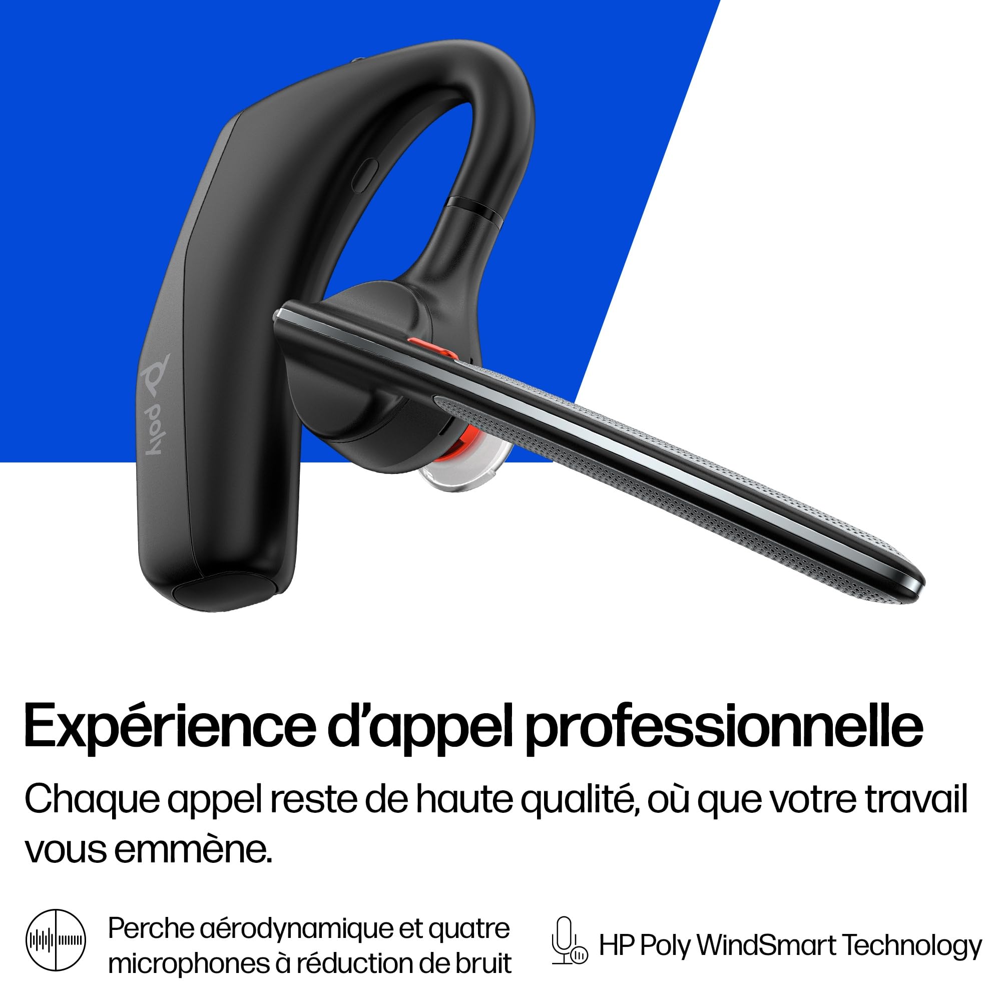Poly Voyager Legend 30 Casque Customer Special 1 Bluetooth monaural - Connectez-Vous à Votre PC, Mac, Tablette ou téléphone Portable - Annulation du Bruit - Noir