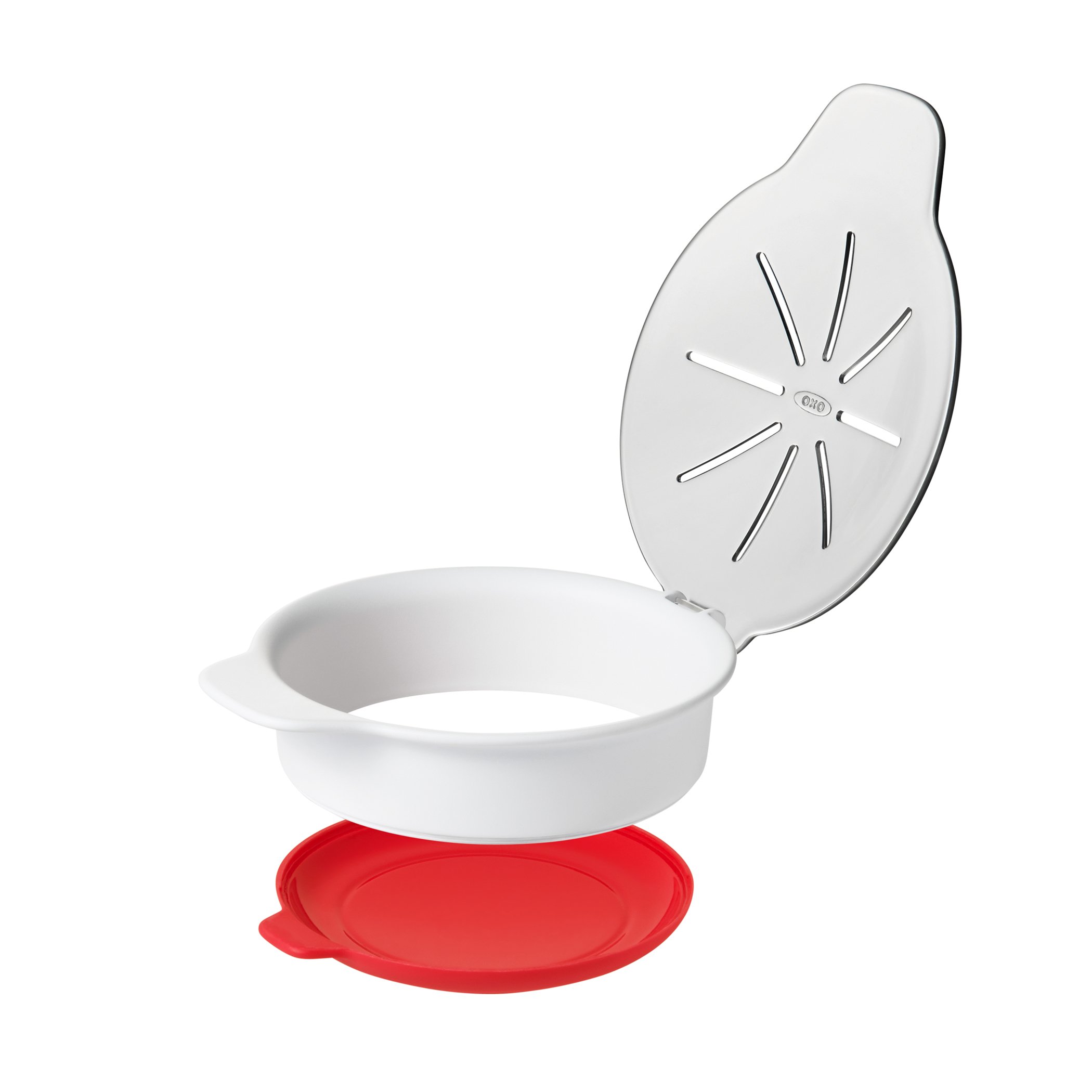 Recipiente para cocinar huevos en microondas con agarres., olla para cocinar huevos, talla única , Blanco 5