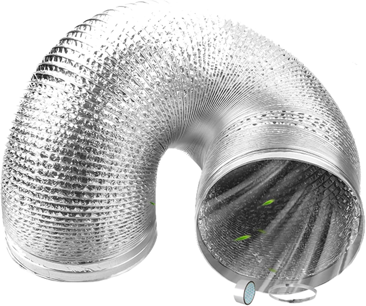 ApuaVireo&Co Aluminum Exhaust Vent Pipe, Hose,Flexible,Air Circulation ...