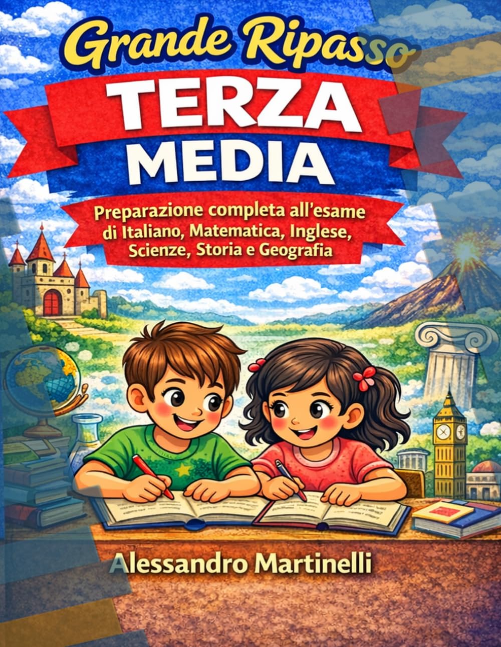 Grande Ripasso Terza Media: Italiano, Matematica, Inglese, Scienze, Storia e Geografia con esercizi progressivi, test, soluzioni e guida completa allo studio e all’esame