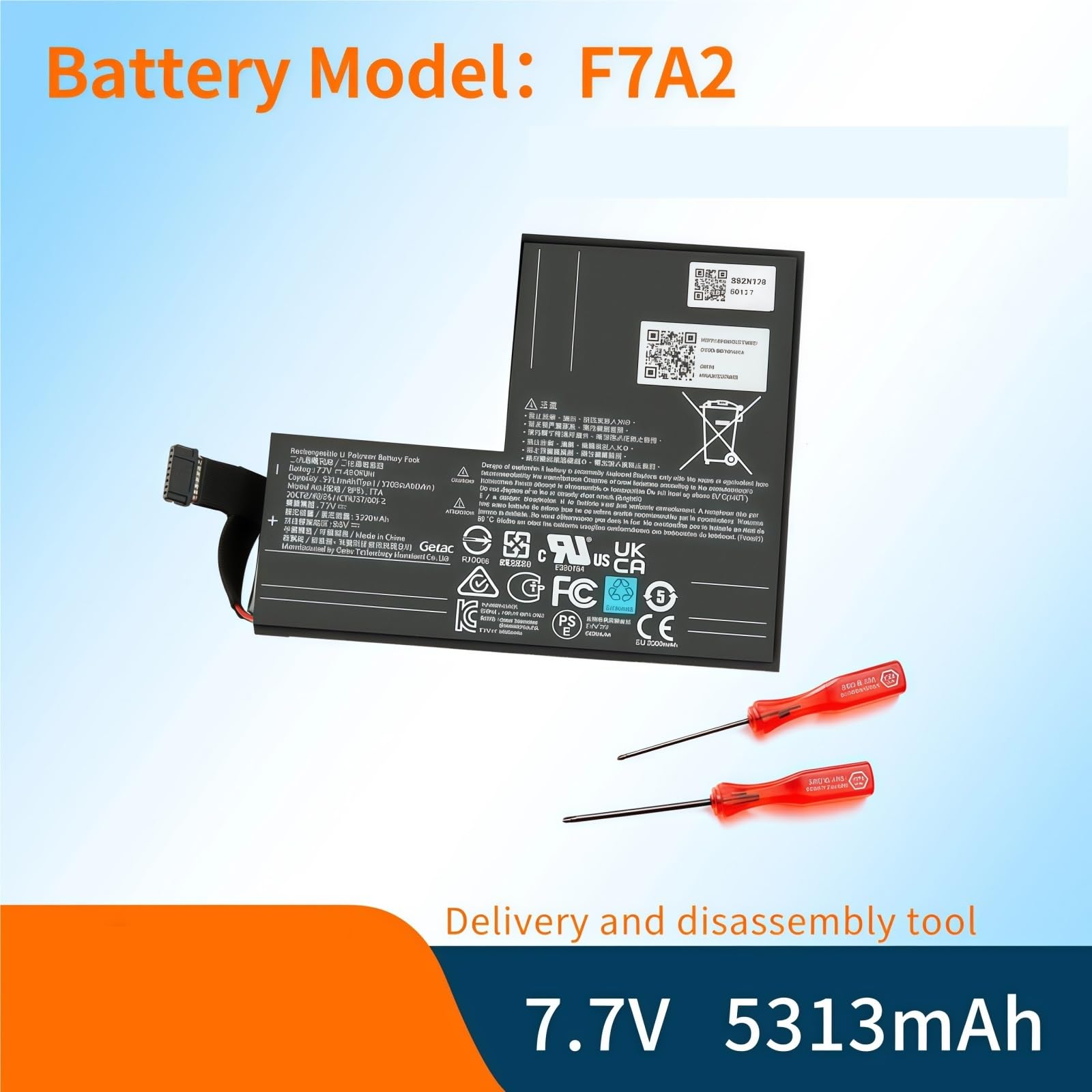 F7A2 8.8V 5200mah Batteria Di Ricambio Compatibile Con Steam Deck Handheld Gamepad Controller Batteria Ricaricabile Accessori