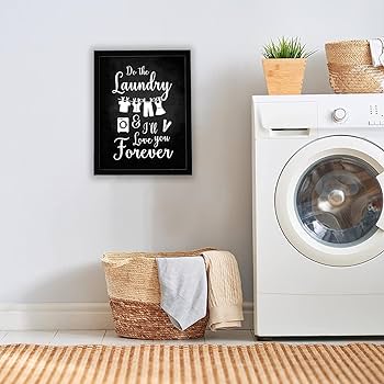 Amazon.co.jp: Inkdotpot ランドリーポスター 1枚 ランドリー