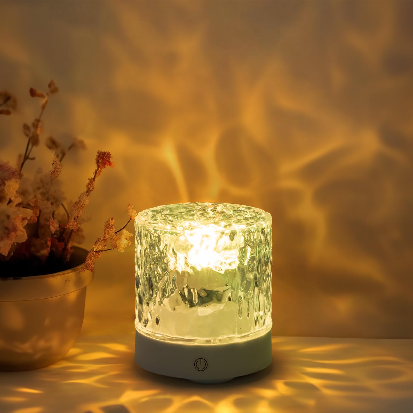 XC-Kluyr LED Glass Night Light Color Changing Dome Design Decorative Mood Lamp