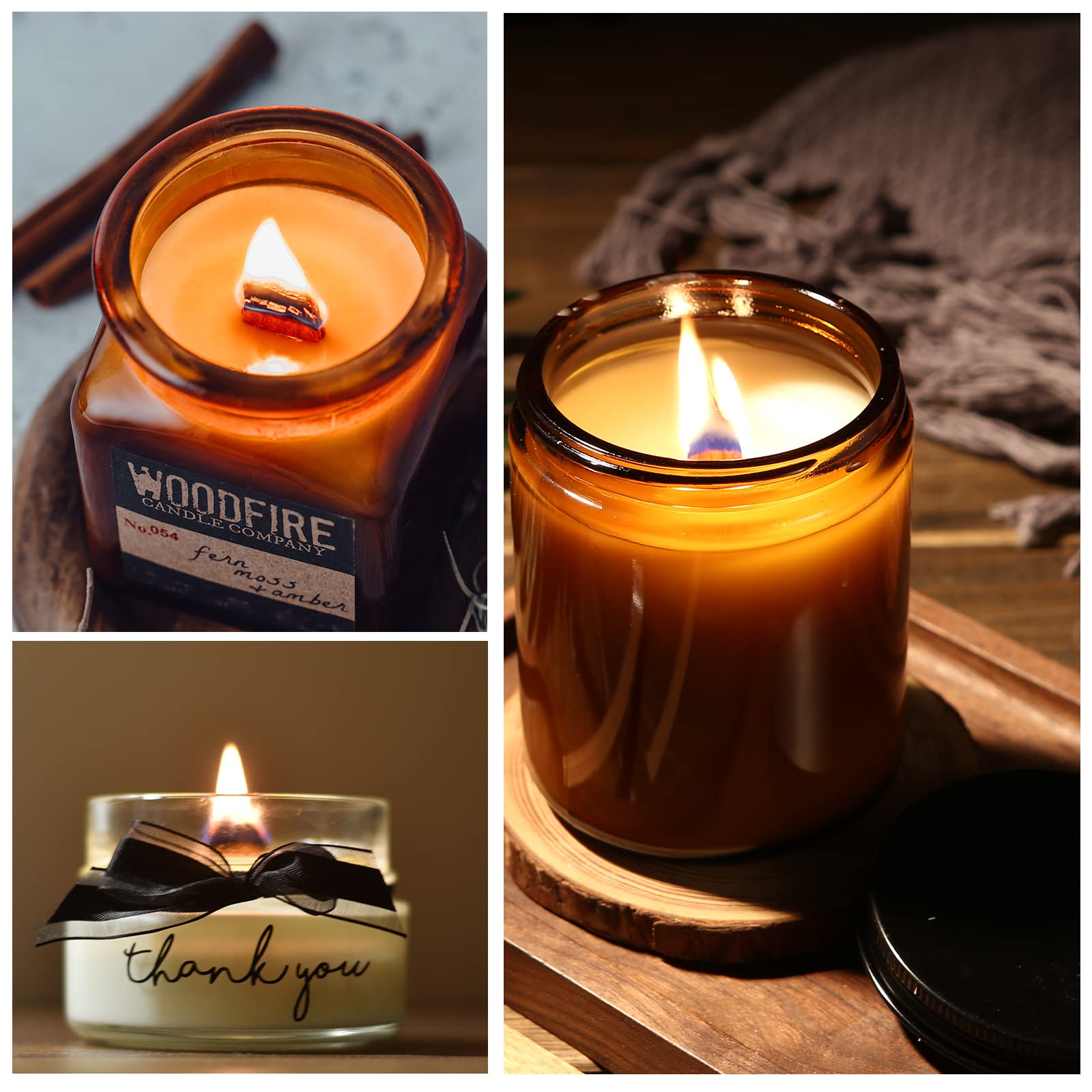 200 Stoppini Per Candele Con Supporti E Adesivi - 4 Misure Per Candle Making - Foto 3