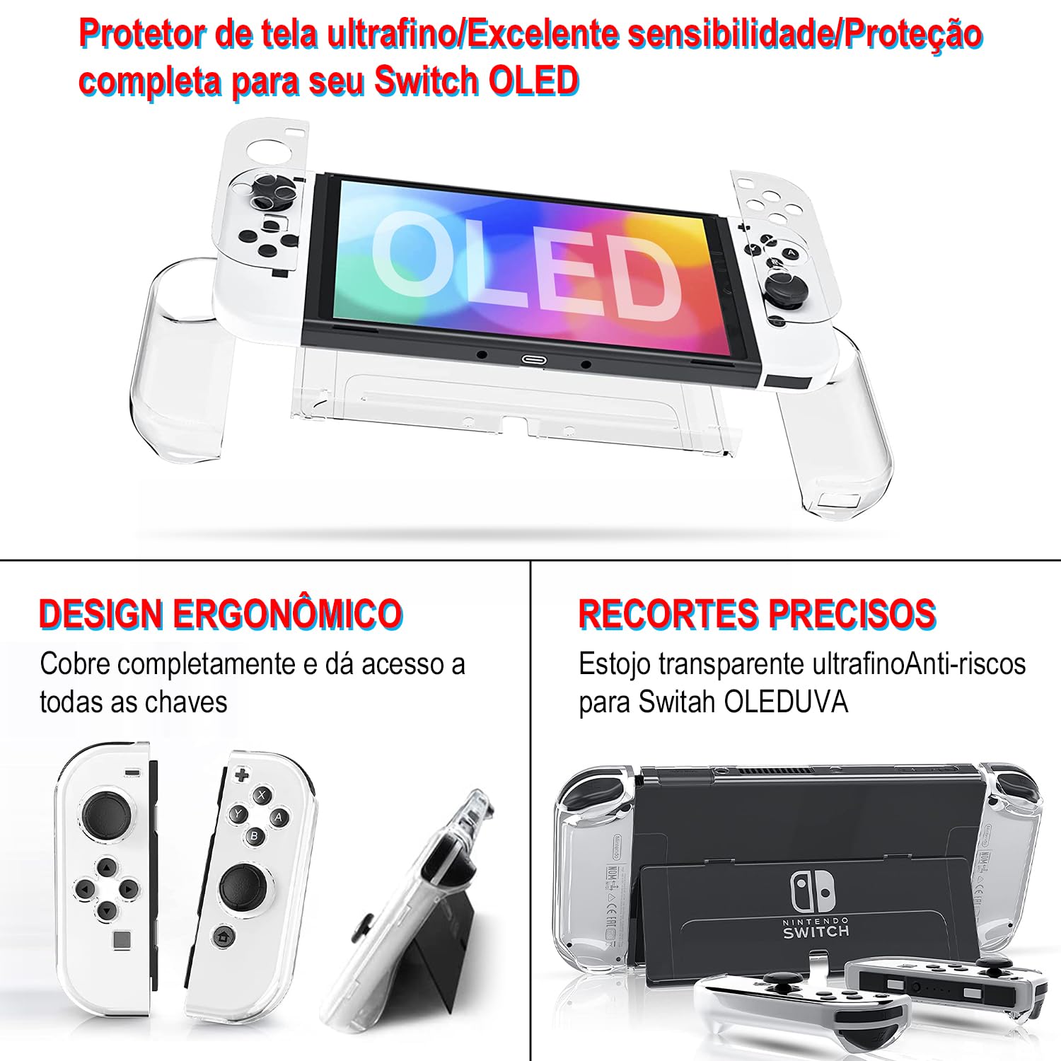 32 in1 Case Estojo Para Nintendo Switch Oled Acessórios Capa