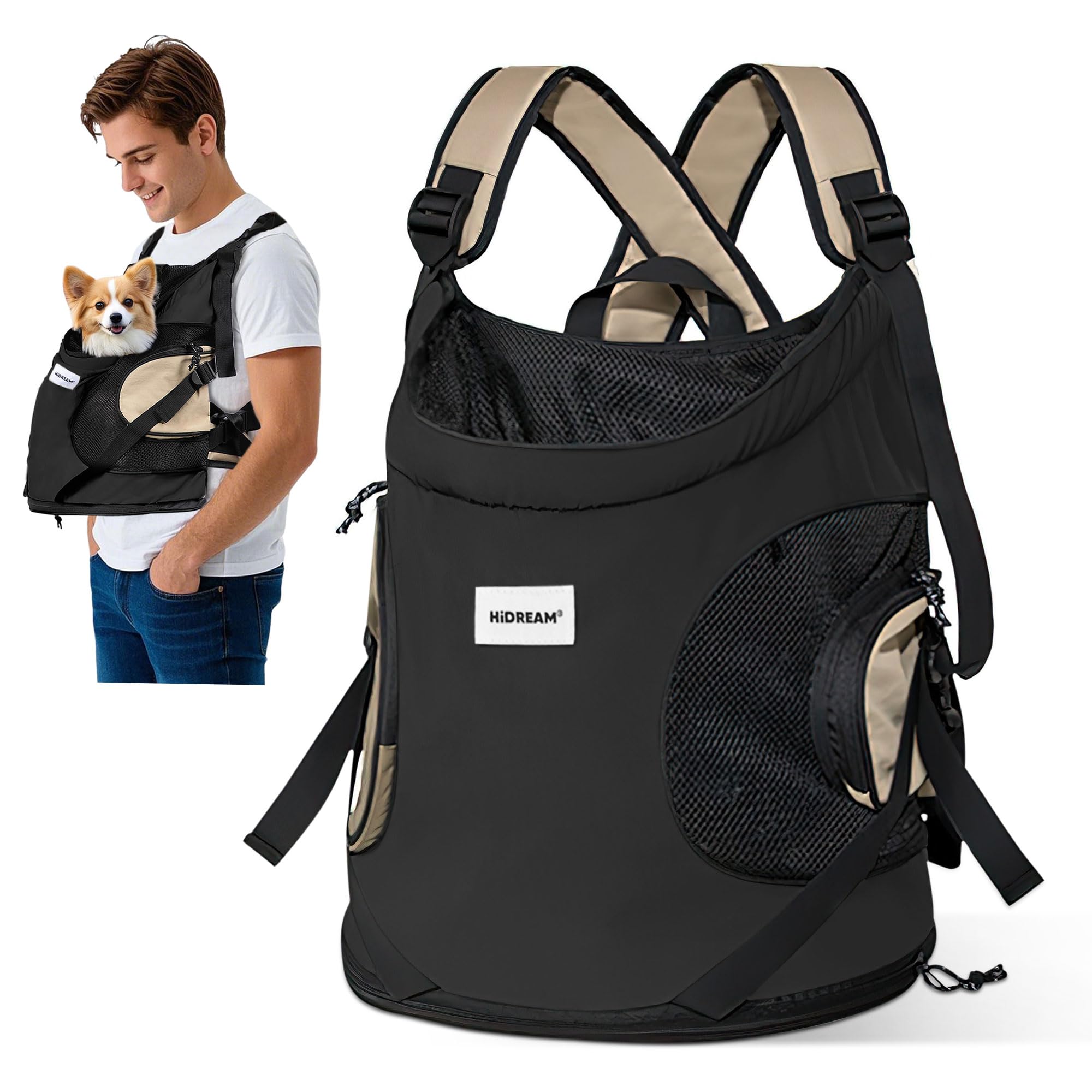 Zaino Trasportino Per Animali ALLSOPETS - Frontale, Traspirante, Per Gatti E Cani Fino 6kg - Foto 8