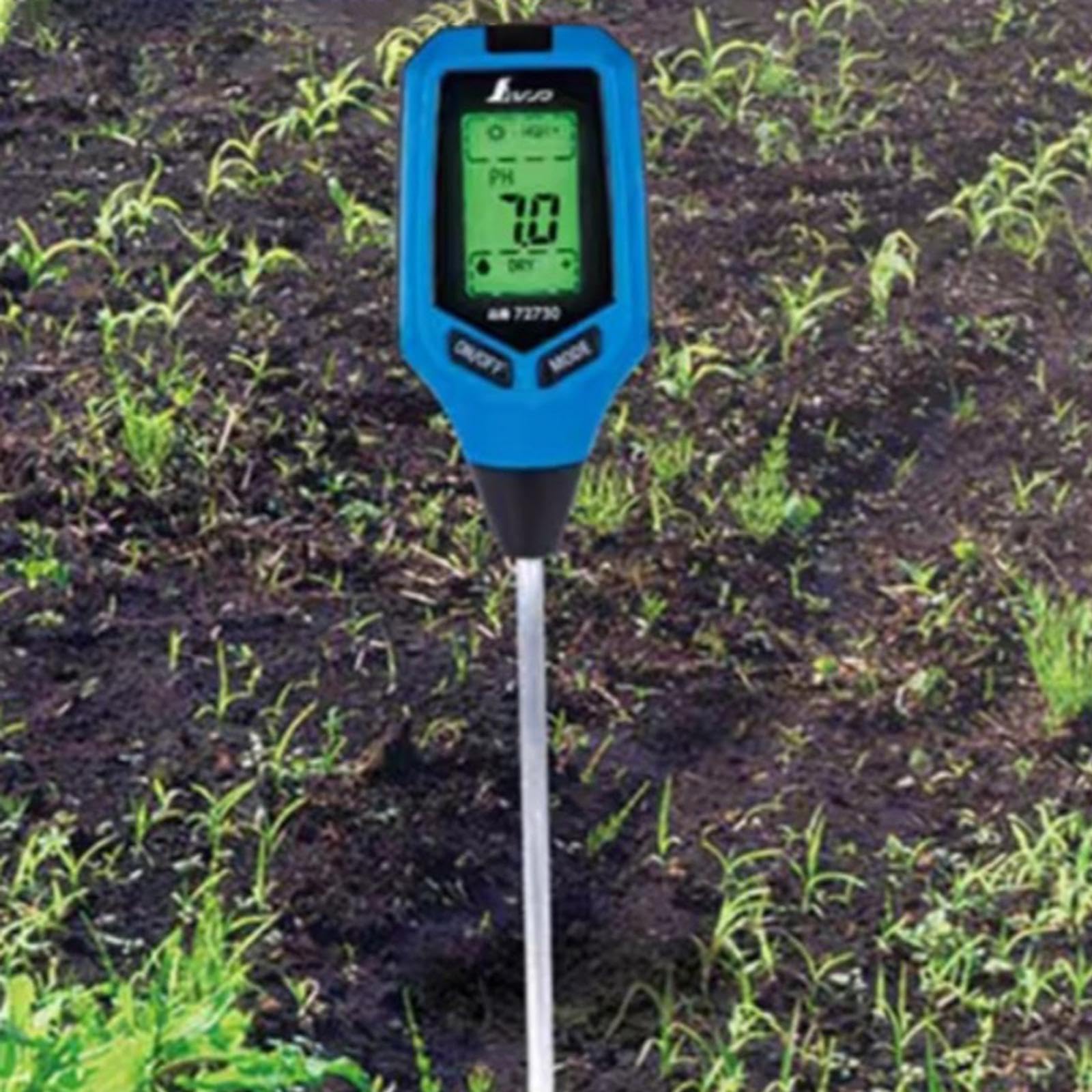 Misuratore di umidità, Tester di acidità, termometro per Piante, misuratore Digitale Portatile per Prato, Giardino, Piante da