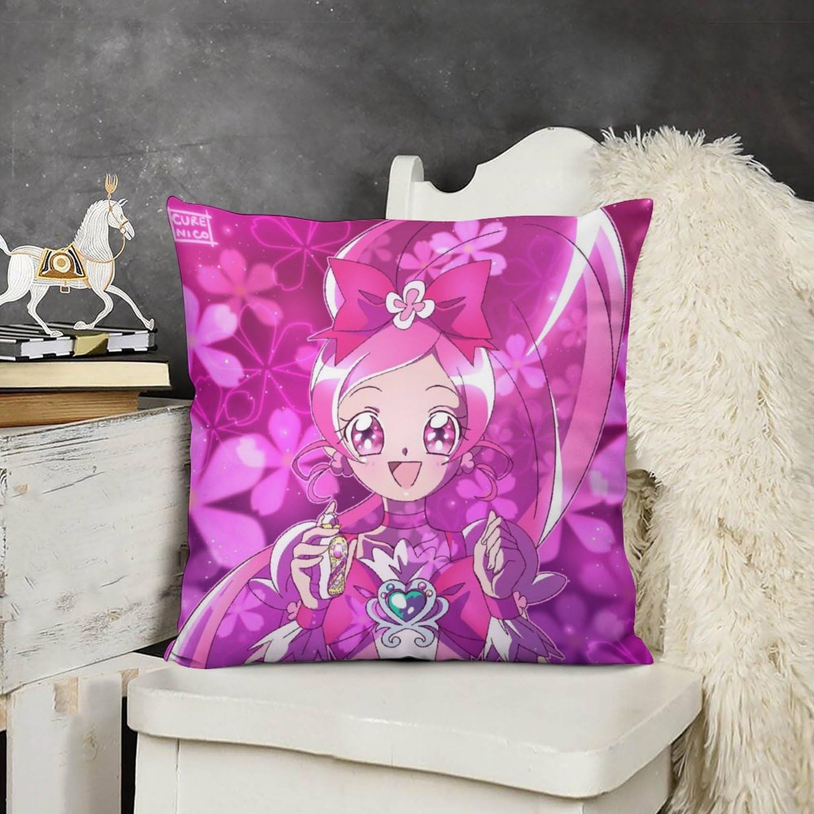 Amazon｜ハートキャッチプリキュア!ファッション両面印刷枕カバー