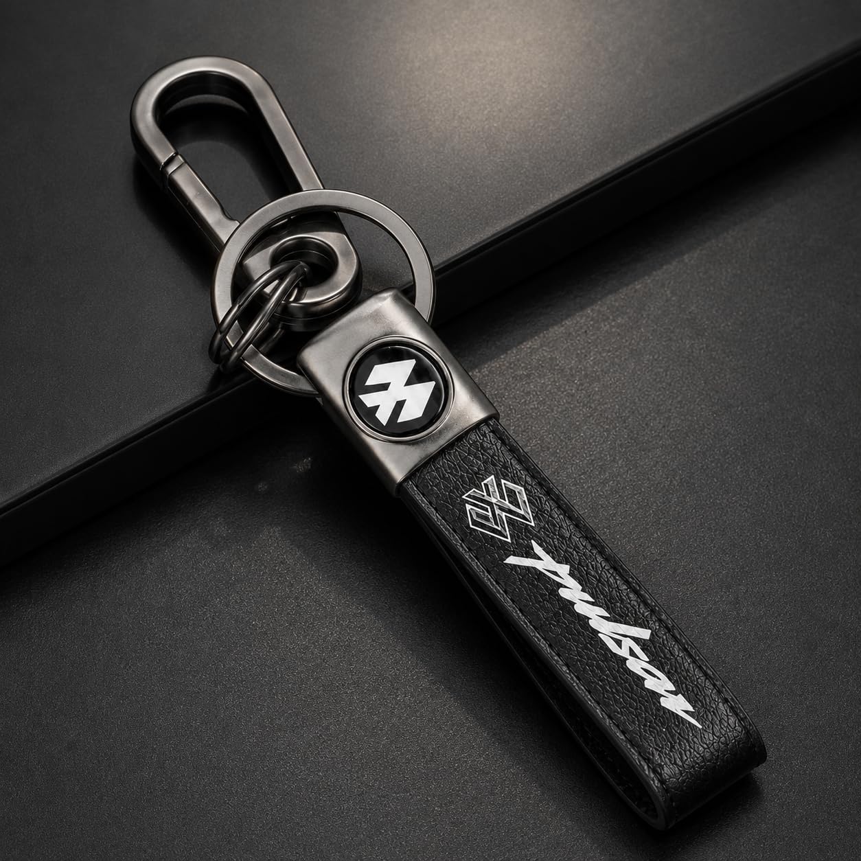 LTDecor Compatible Premium Leather & Metal Locking Hook Antirust Keychain Unique Stylish Look For Bike Men Women Keyring-image-24