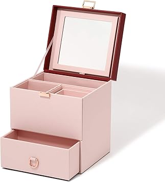Amazon Francfranc フランフラン メイクボックス バイカラー コスメボックス ピンク コスメボックス メイクボックス鏡付き メイクボックス大容量 コスメ収納 メイクポーチ 化粧品収納ボックス 化粧ボックス Francfranc フランフラン メイクボックス 通販