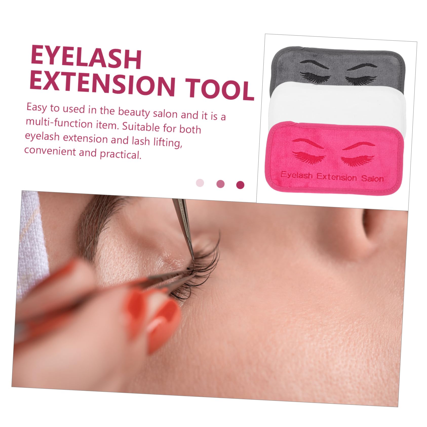 MUSISALY Eyelash Extension Pad Set 3pcs Lash Extension Supplies Forehead Cushion Pads for Lash Grafting