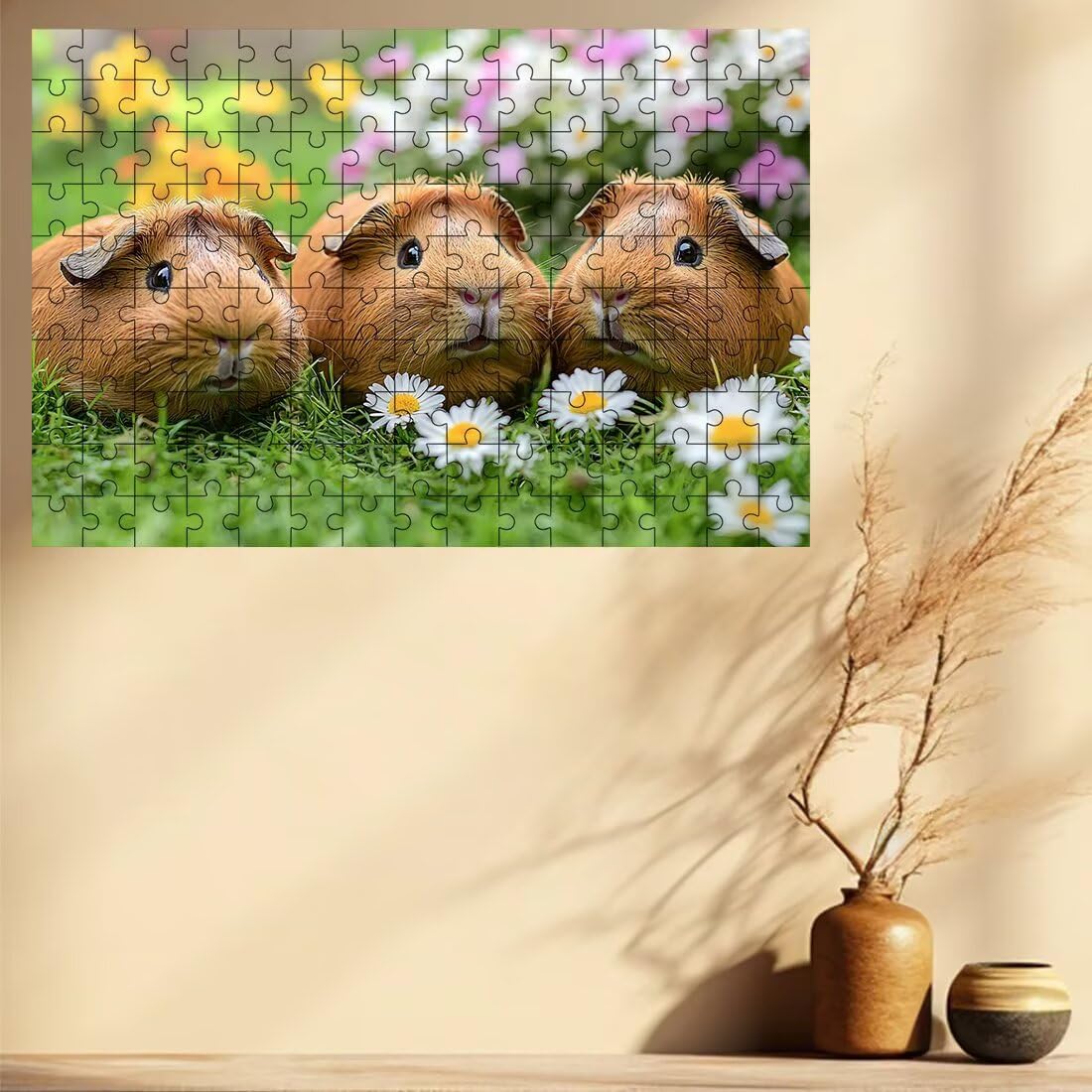 Puzzle 3000 elementów zwierząt, puzzle kwiatowe dla dorosłych, klasyczne puzzle gry edukacyjne do aktywności rodzinnej, najwyższej jakości drewniane puzzle z pudełkiem na prezent dla mężczyzn i kobiet