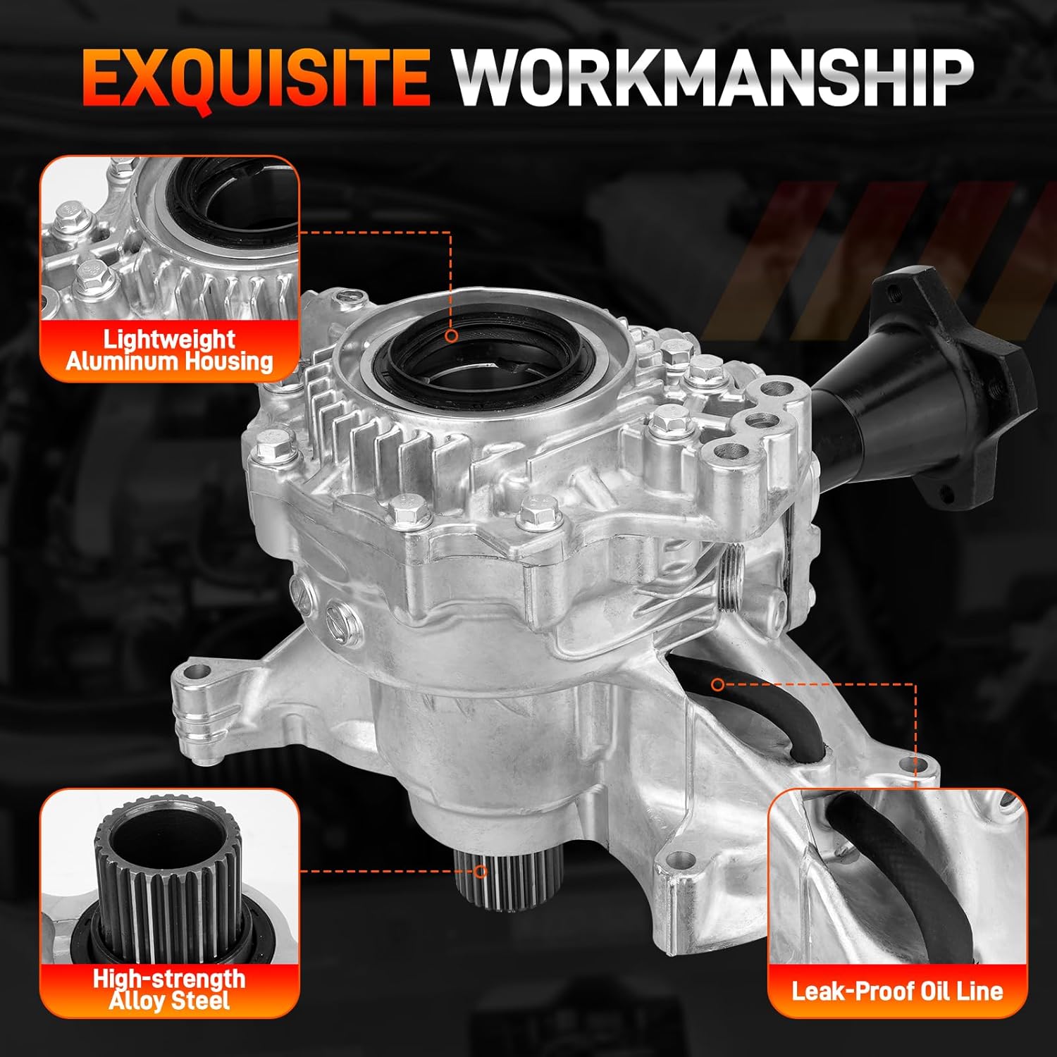 33100-JP11C New Transfer Case Assembly Compatible with Nissan Murano 2009-2014, Infiniti JX35 2013 3.5L V6 CVT AWD, Power Transfer Unit Replace# 33100-JP11A, 33100-JP01B, 33100-JP00B