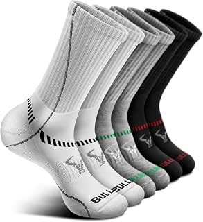 Men Socks,BULLIANT Compression Athletic Wikcing Socks For Men Running Sport with Cushioned Sole