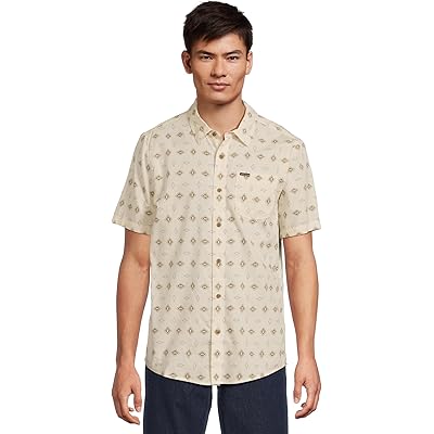 Мужская рубашка Volcom Trusted Short Sleeve Woven white print