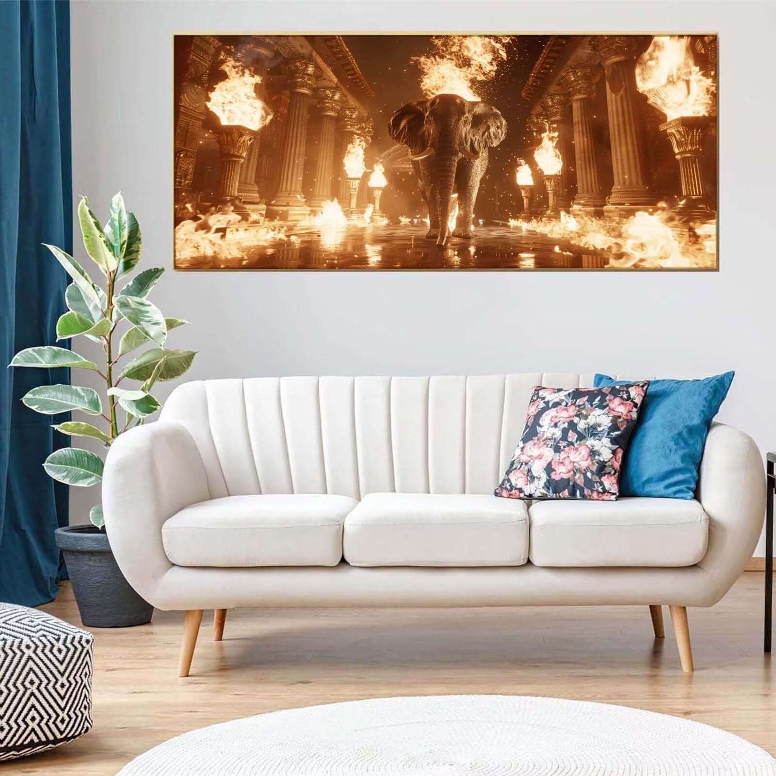 Zestaw do malowania diamentowego 5D, malowanie diamentami ze zwierzętami słonia, duży rozmiar 70 x 140 cm, DIY mozaiki haft krzyżykowy, dekoracje świąteczne do domu, prezent Z-773