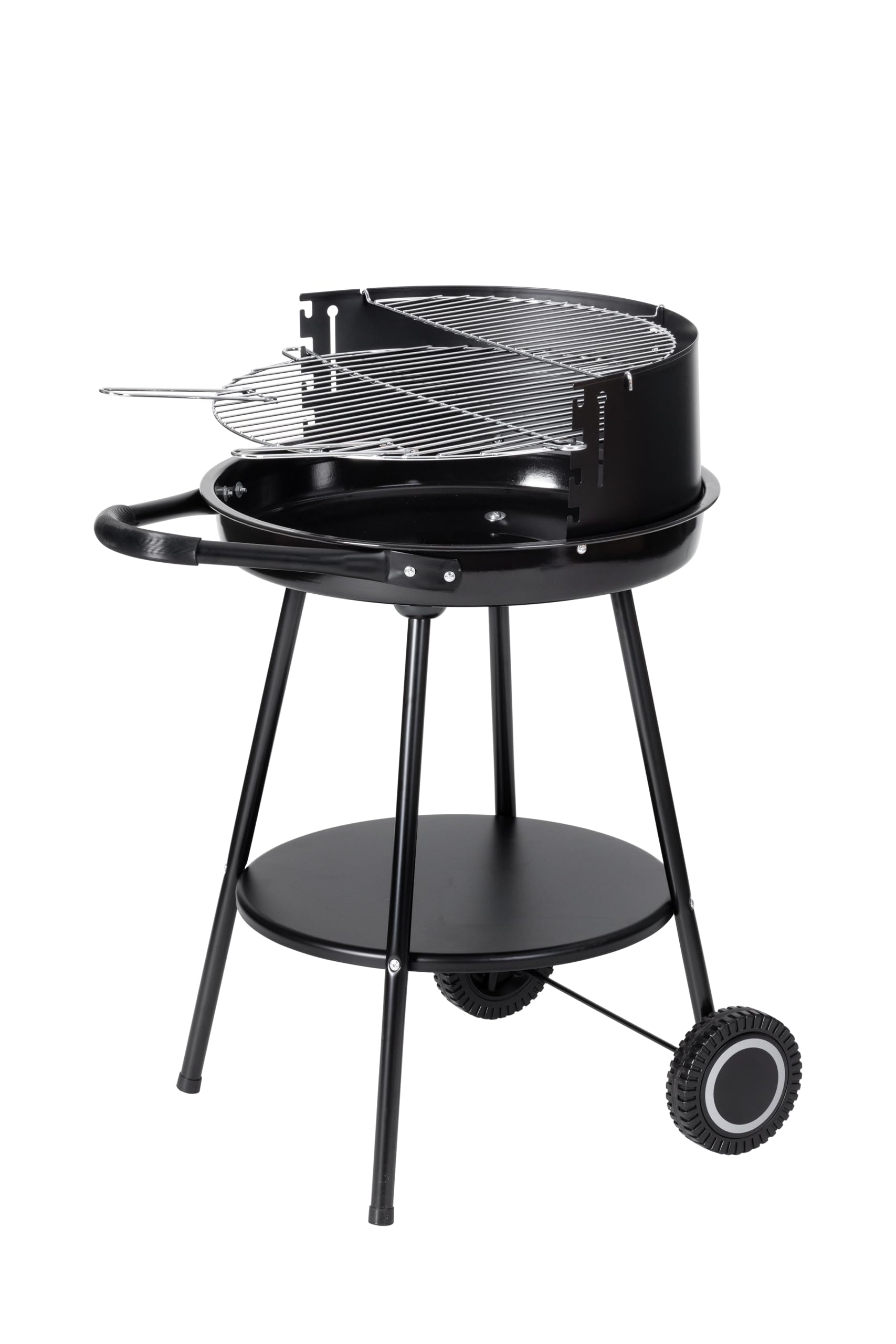 Barbecue A Carbonella METRO Professional - Griglie Regolabili, Ruote, Tavolino, Copertura, Nero - Foto 12