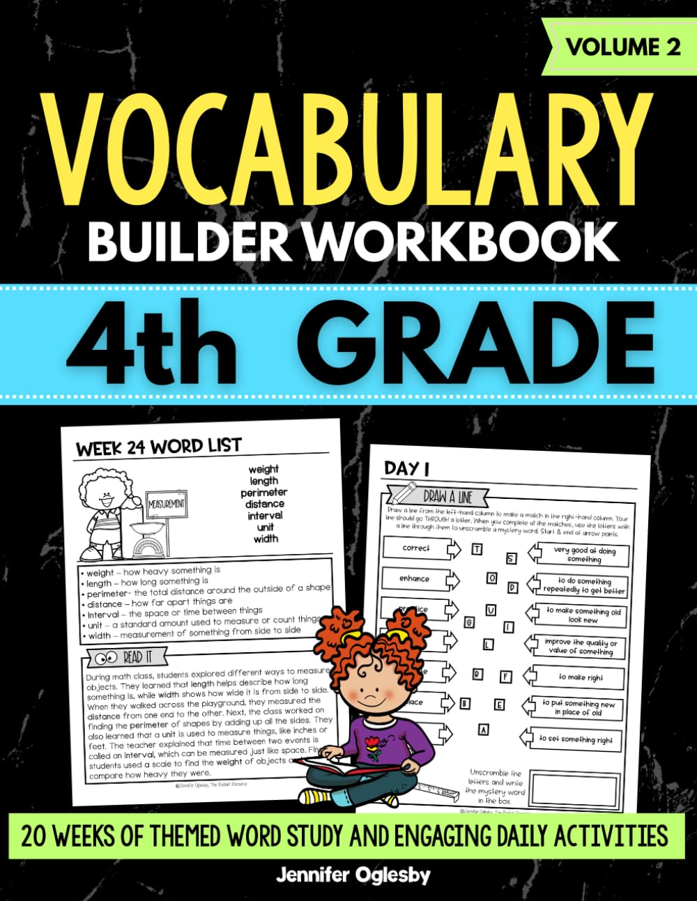 Vocabulary Builder Grade 4 Workbook Volume 2: Daily Vocabulary Practice with Weekly Word Lists, Reading Activities, and Review (20 Weeks of Word Study) (Daily Vocabulary Builder)