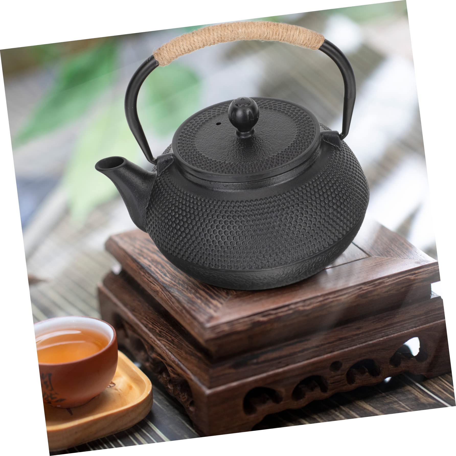 Tetera De Hierro Fundido De Diseño Japonés Retro De 800 Ml Con Asa De Metal Tetera De Escritorio Para Té