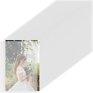 100pcs Translucent Vellum Paper, 5x7 Inch Tracing Paper Vellum Wedding Invitations Vellum Jacket for DIY Printable Wedding Photos Invitations Baby Shower Birthday Supplies