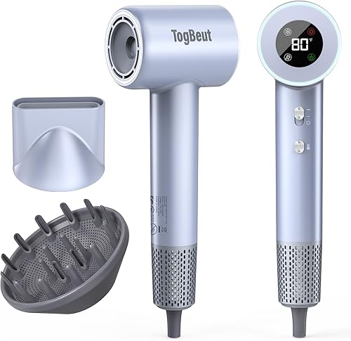 Secador de pelo, secadora de pelo de alta velocidad de 160,000 RPM, 1500 W, silencioso, termocontrol, secador de pelo de viaje para mujeres y